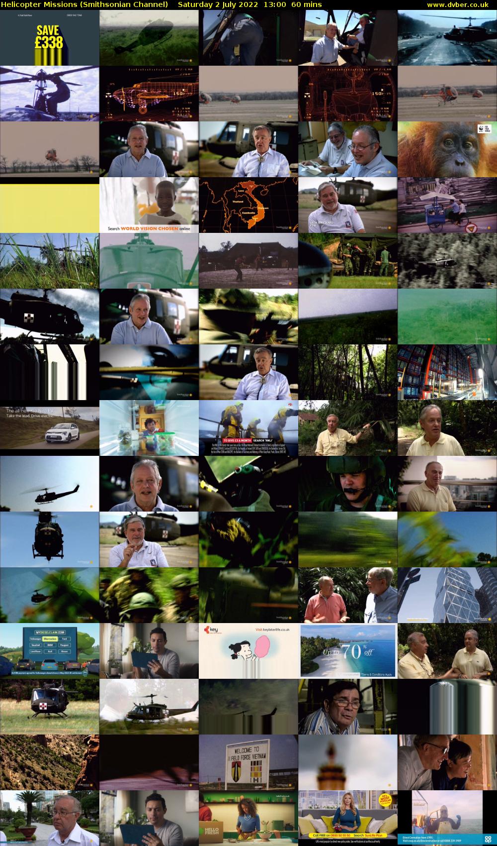 Helicopter Missions (Smithsonian Channel) Saturday 2 July 2022 13:00 - 14:00