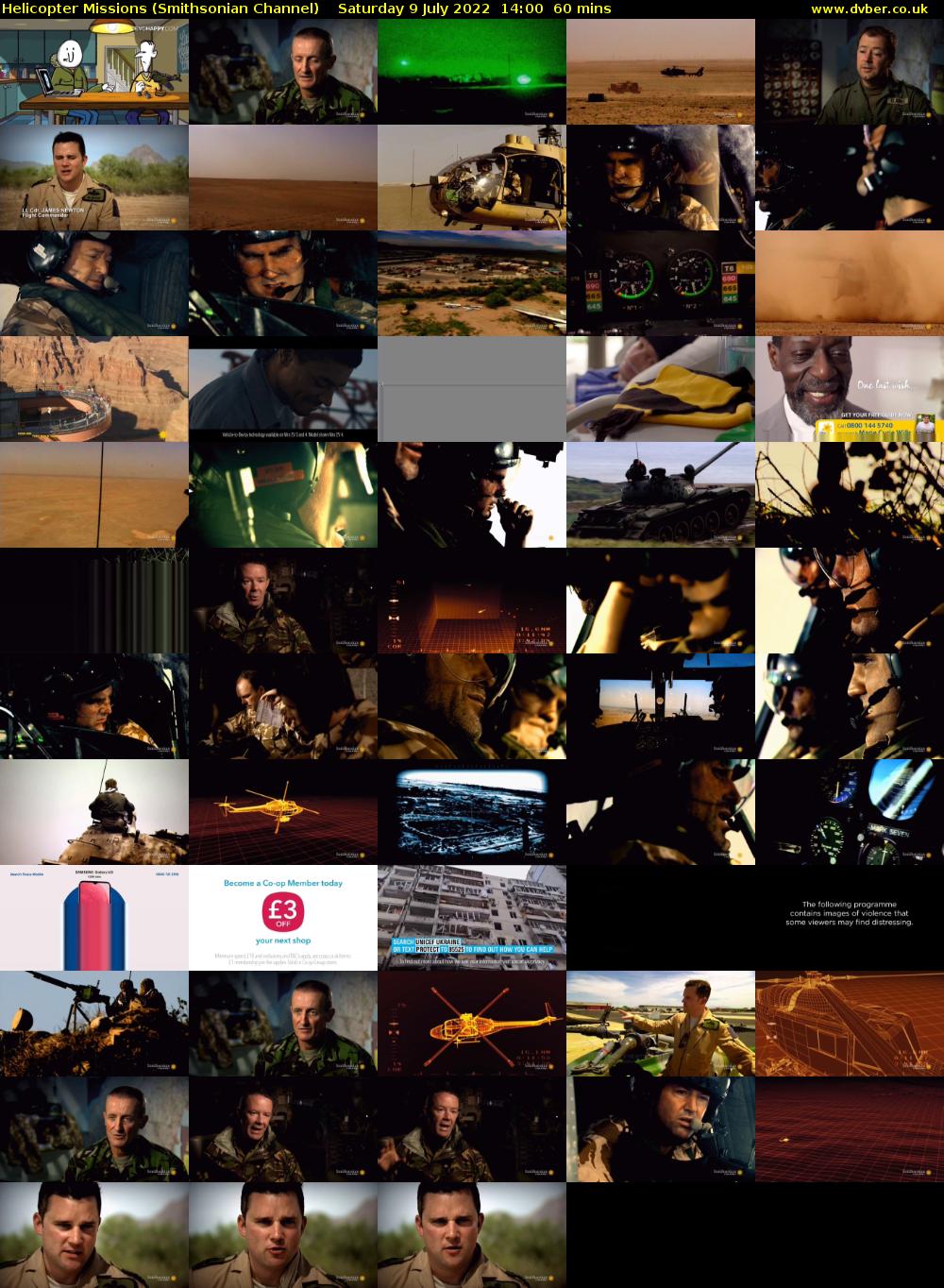 Helicopter Missions (Smithsonian Channel) Saturday 9 July 2022 14:00 - 15:00
