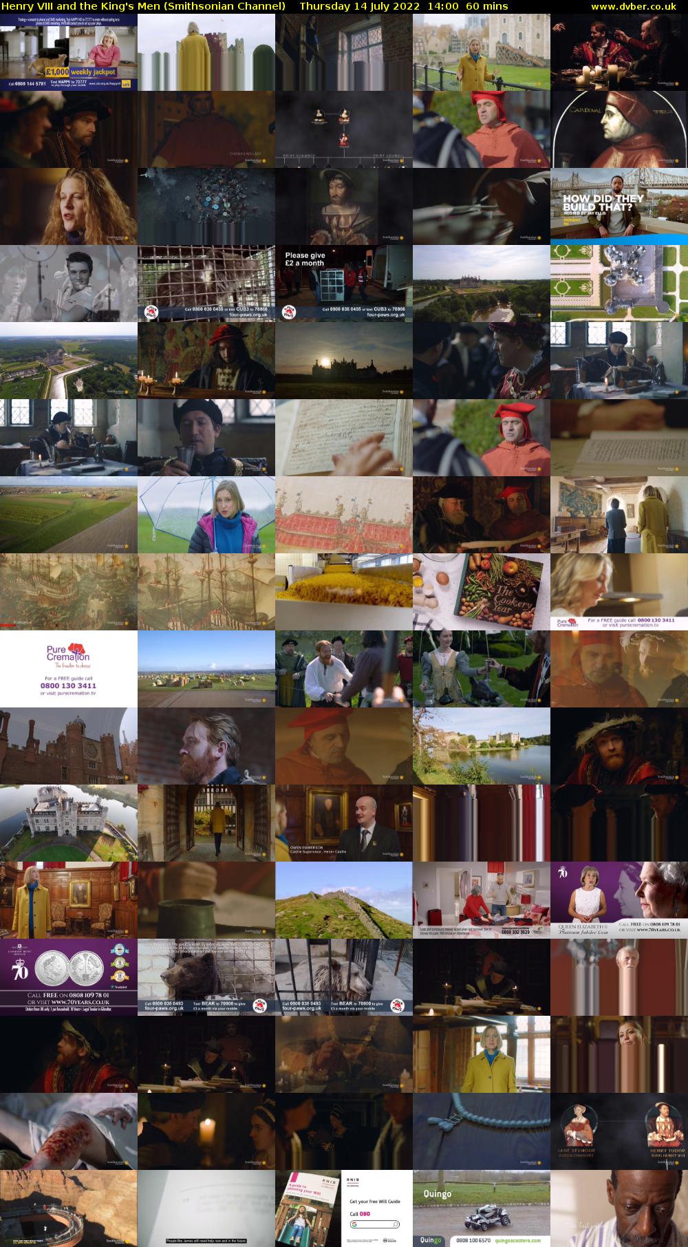 Henry VIII and the King's Men (Smithsonian Channel) Thursday 14 July 2022 14:00 - 15:00