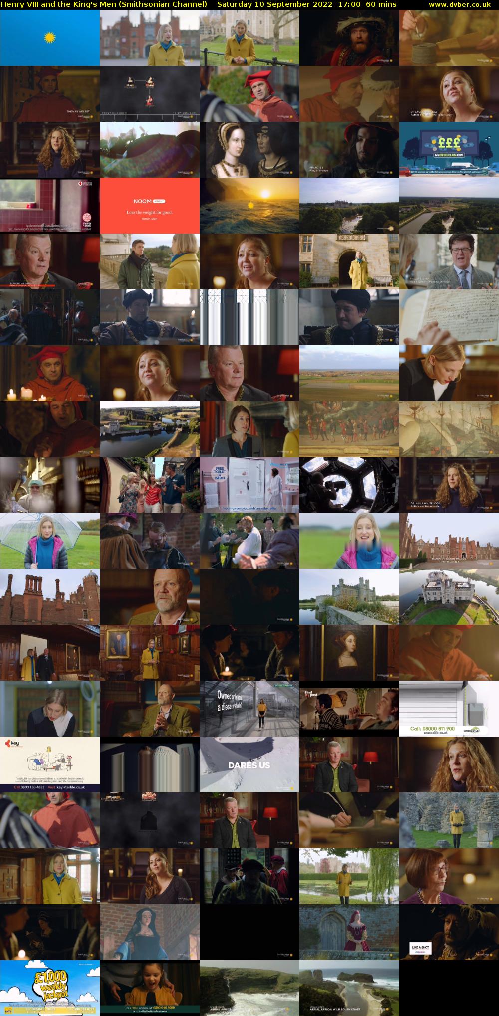 Henry VIII and the King's Men (Smithsonian Channel) Saturday 10 September 2022 17:00 - 18:00