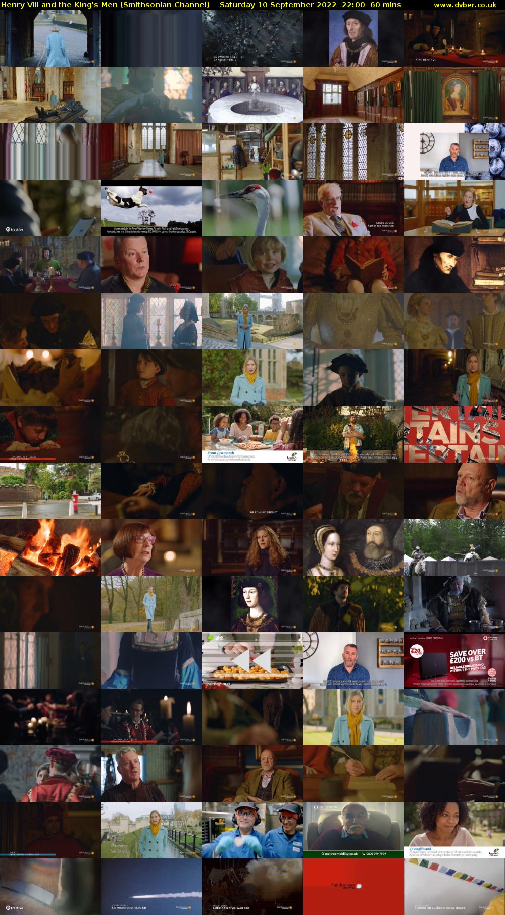 Henry VIII and the King's Men (Smithsonian Channel) Saturday 10 September 2022 22:00 - 23:00