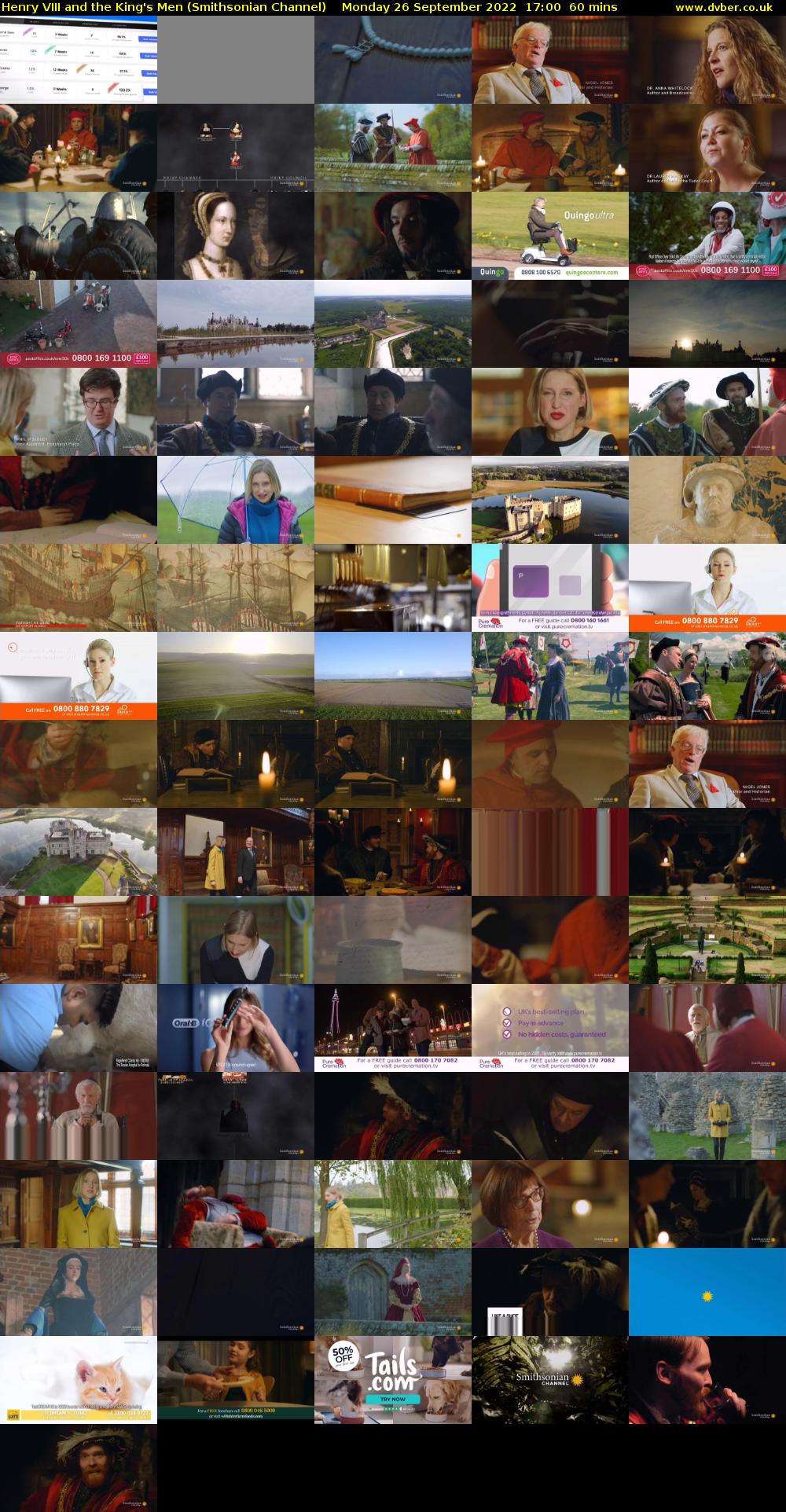 Henry VIII and the King's Men (Smithsonian Channel) Monday 26 September 2022 17:00 - 18:00