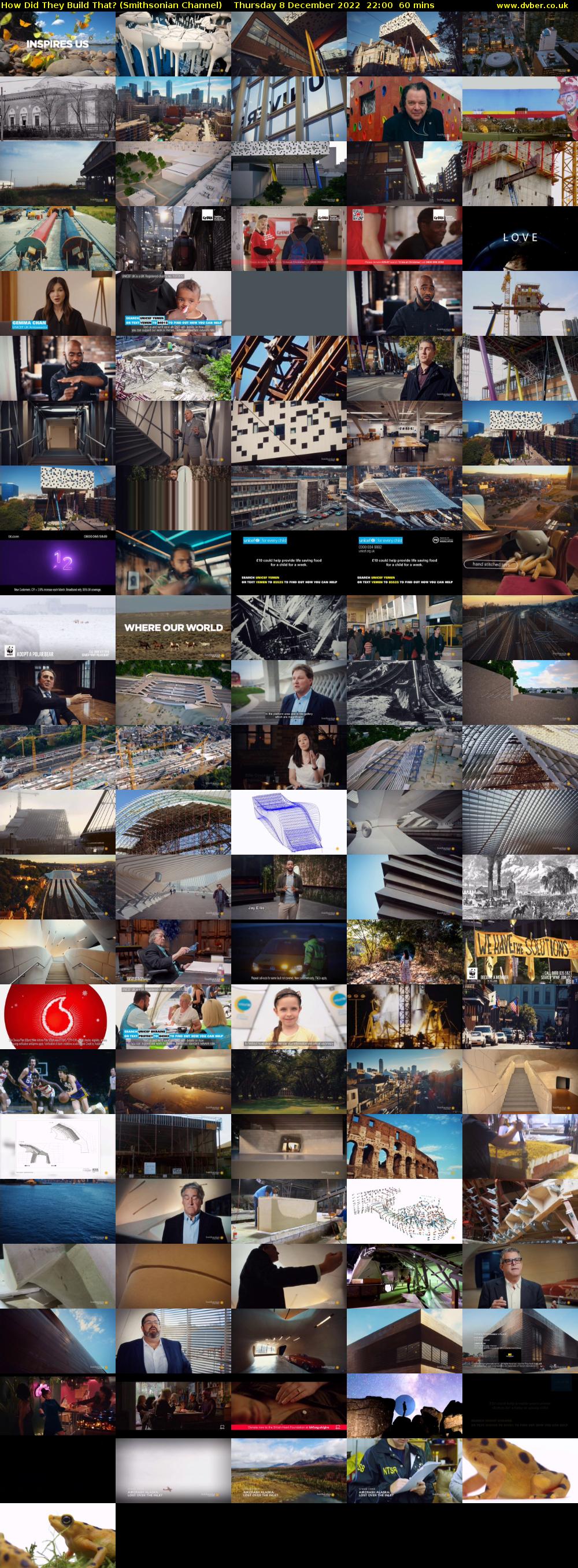How Did They Build That? (Smithsonian Channel) Thursday 8 December 2022 22:00 - 23:00