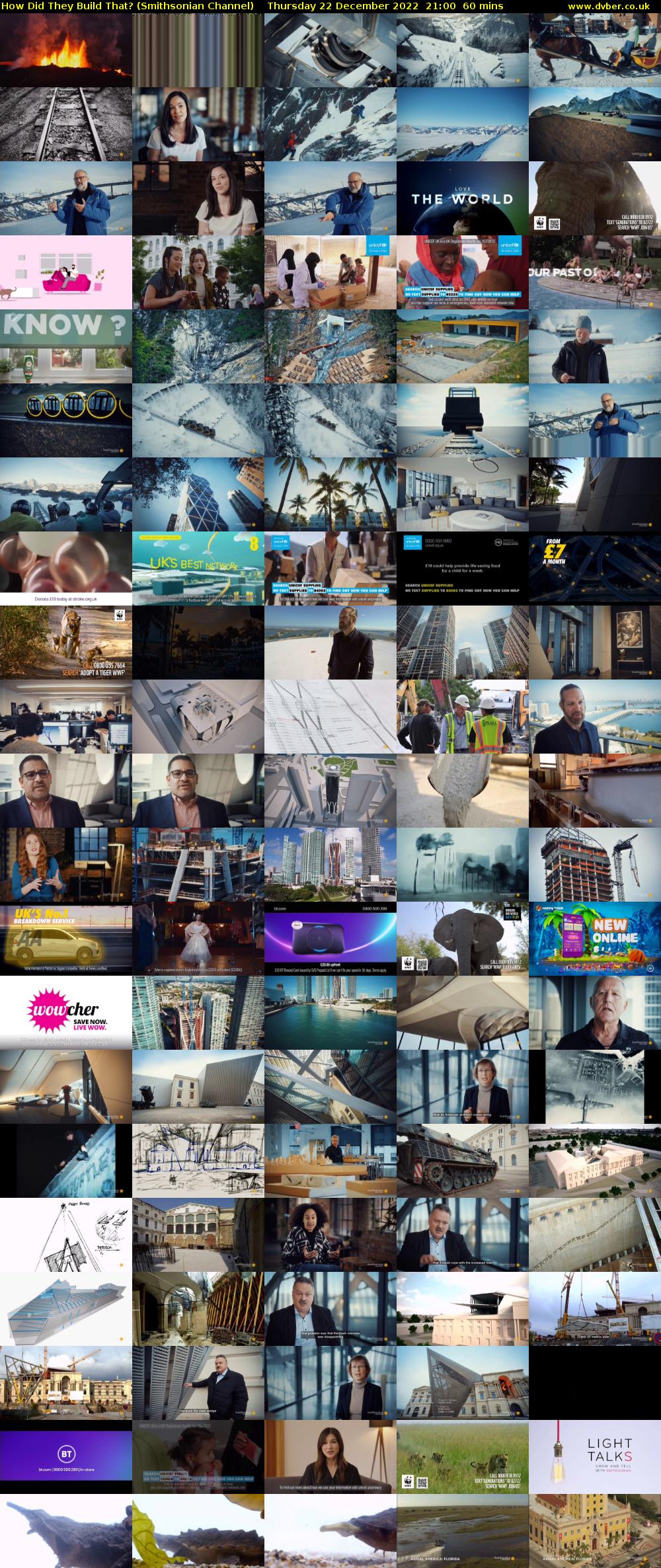 How Did They Build That? (Smithsonian Channel) Thursday 22 December 2022 21:00 - 22:00