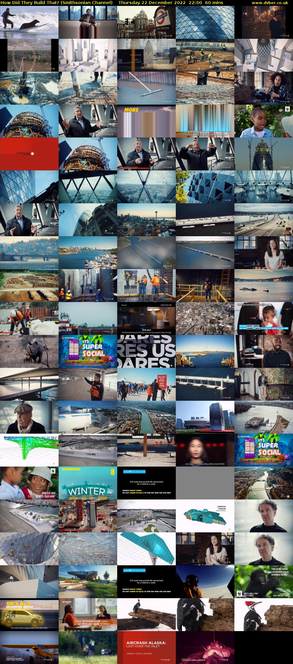 How Did They Build That? (Smithsonian Channel) Thursday 22 December 2022 22:00 - 23:00