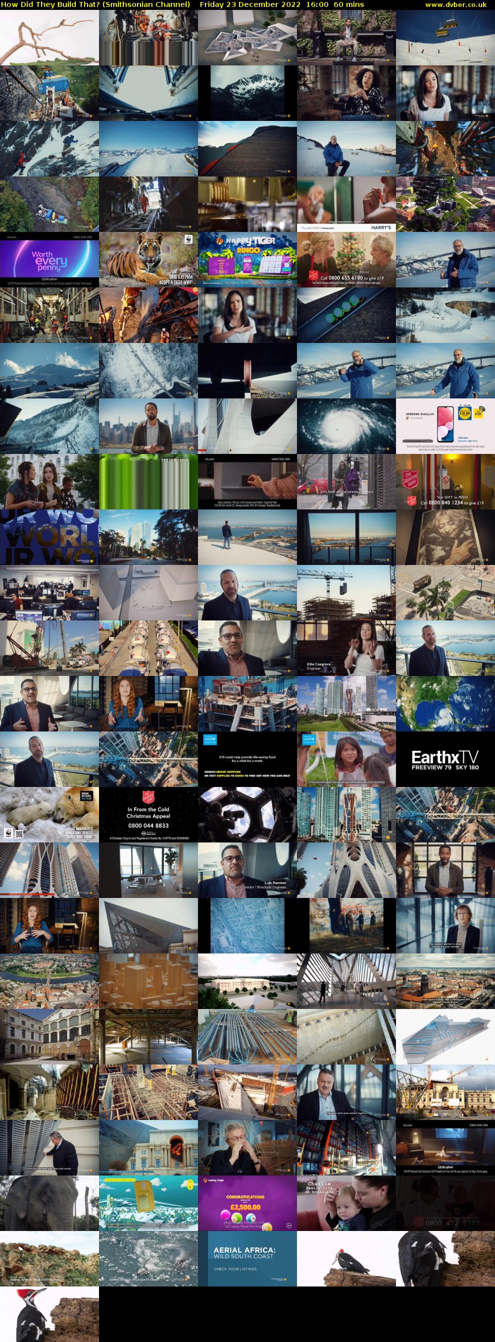 How Did They Build That? (Smithsonian Channel) Friday 23 December 2022 16:00 - 17:00