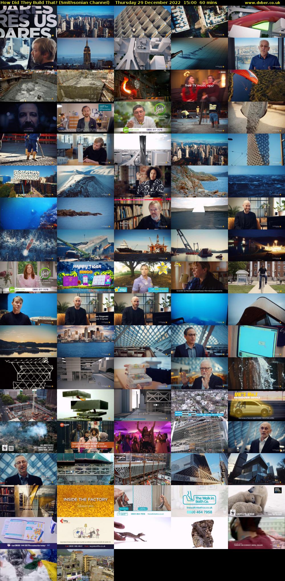 How Did They Build That? (Smithsonian Channel) Thursday 29 December 2022 15:00 - 16:00