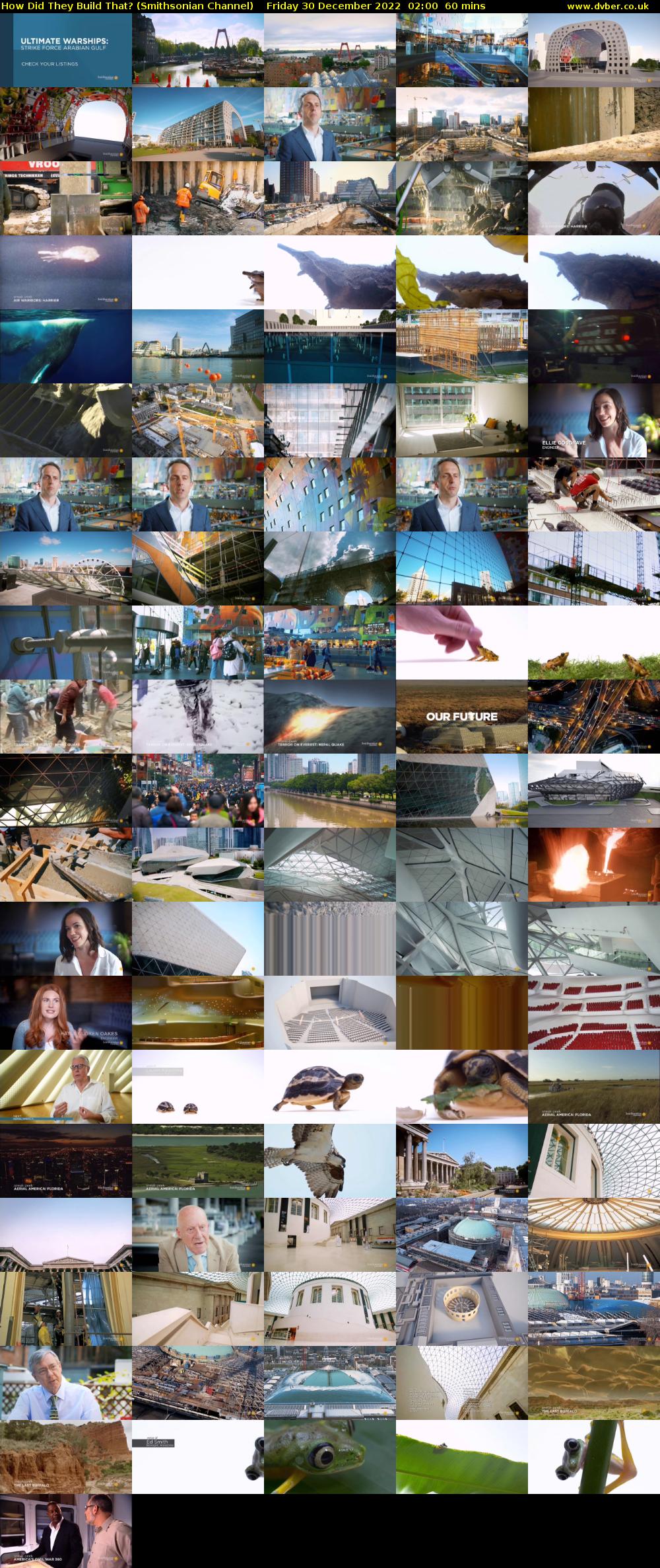 How Did They Build That? (Smithsonian Channel) Friday 30 December 2022 02:00 - 03:00