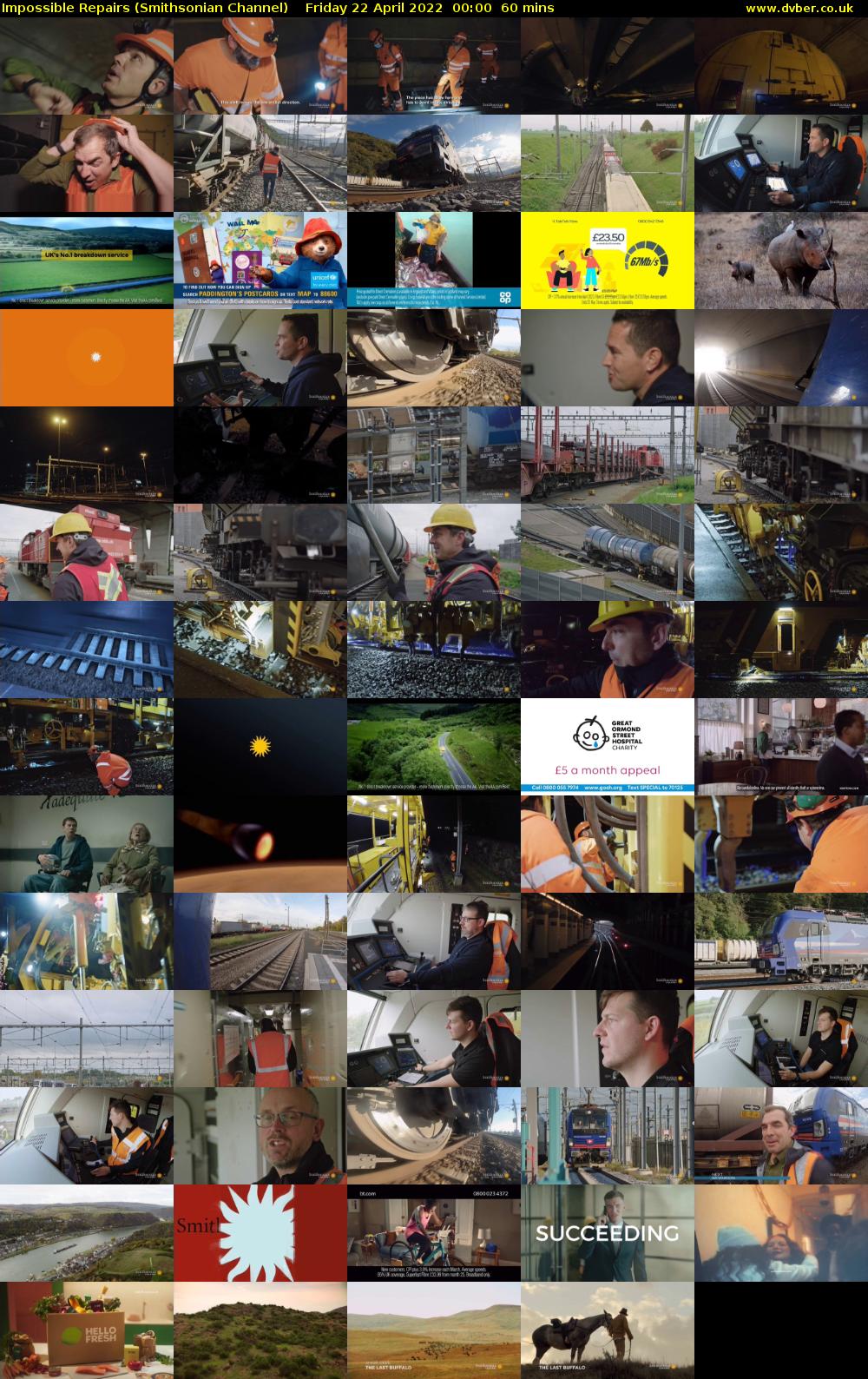 Impossible Repairs (Smithsonian Channel) Friday 22 April 2022 00:00 - 01:00