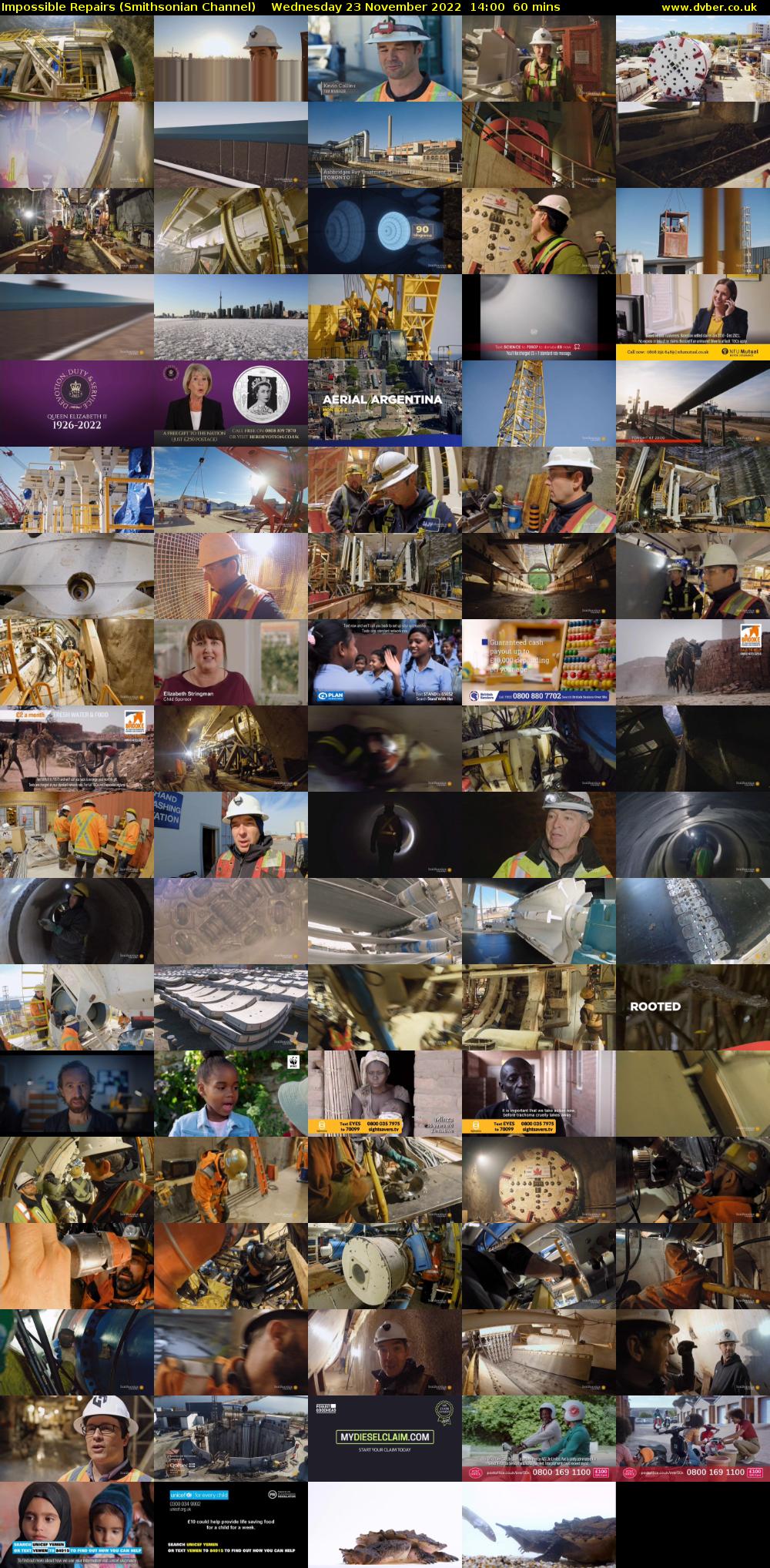 Impossible Repairs (Smithsonian Channel) Wednesday 23 November 2022 14:00 - 15:00