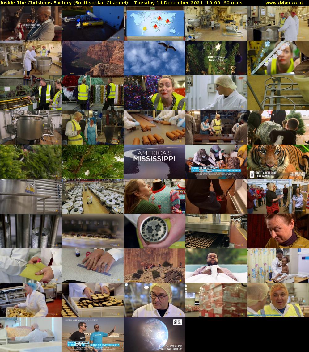 Inside The Christmas Factory (Smithsonian Channel) Tuesday 14 December 2021 19:00 - 20:00
