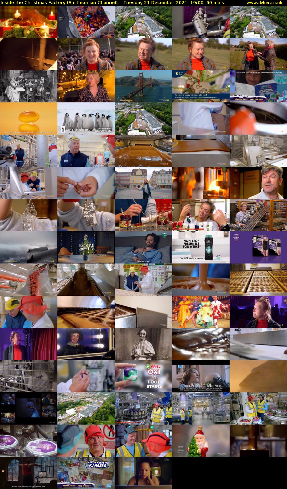 Inside The Christmas Factory (Smithsonian Channel) Tuesday 21 December 2021 19:00 - 20:00