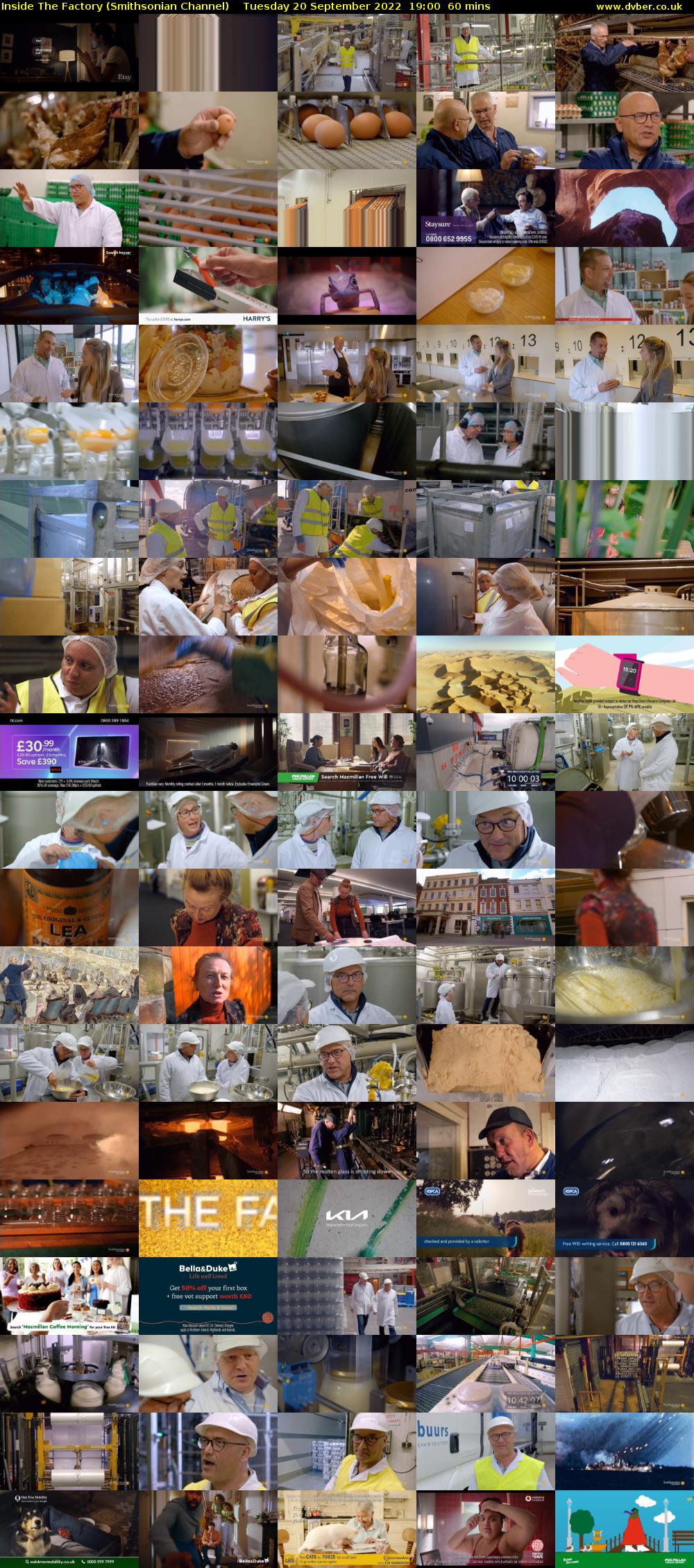 Inside The Factory (Smithsonian Channel) Tuesday 20 September 2022 19:00 - 20:00
