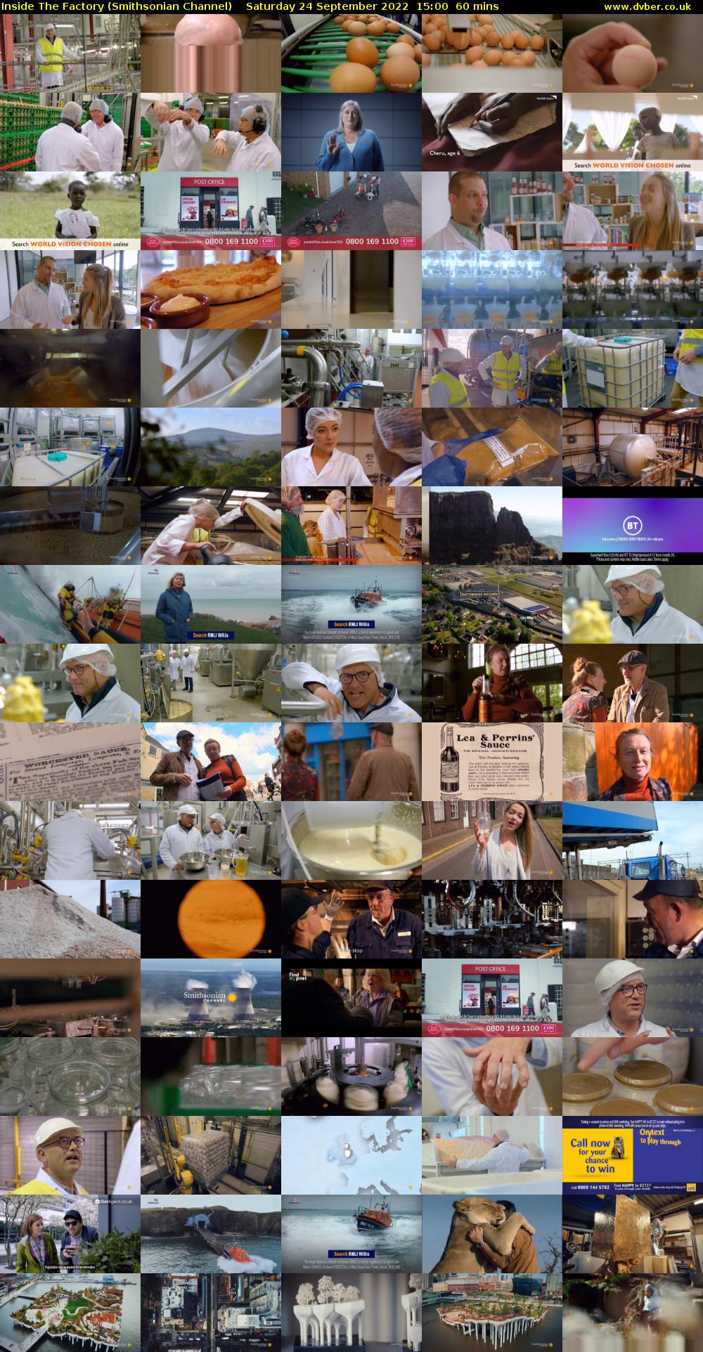 Inside The Factory (Smithsonian Channel) Saturday 24 September 2022 15:00 - 16:00