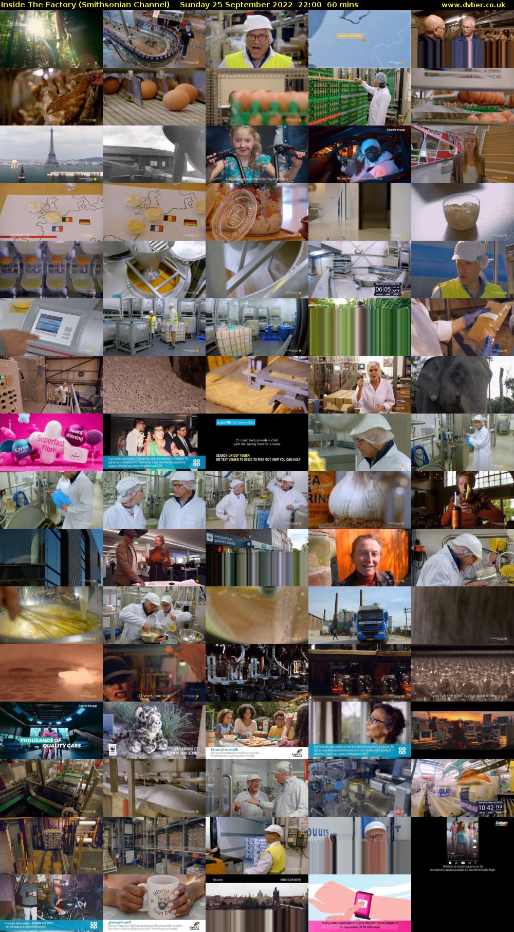 Inside The Factory (Smithsonian Channel) Sunday 25 September 2022 22:00 - 23:00