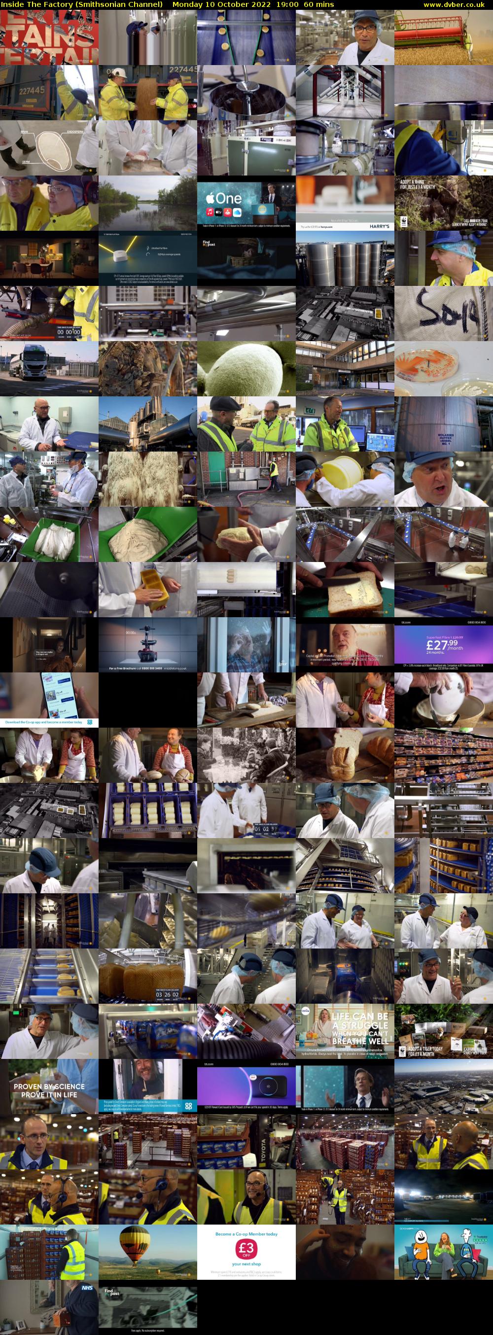 Inside The Factory (Smithsonian Channel) Monday 10 October 2022 19:00 - 20:00