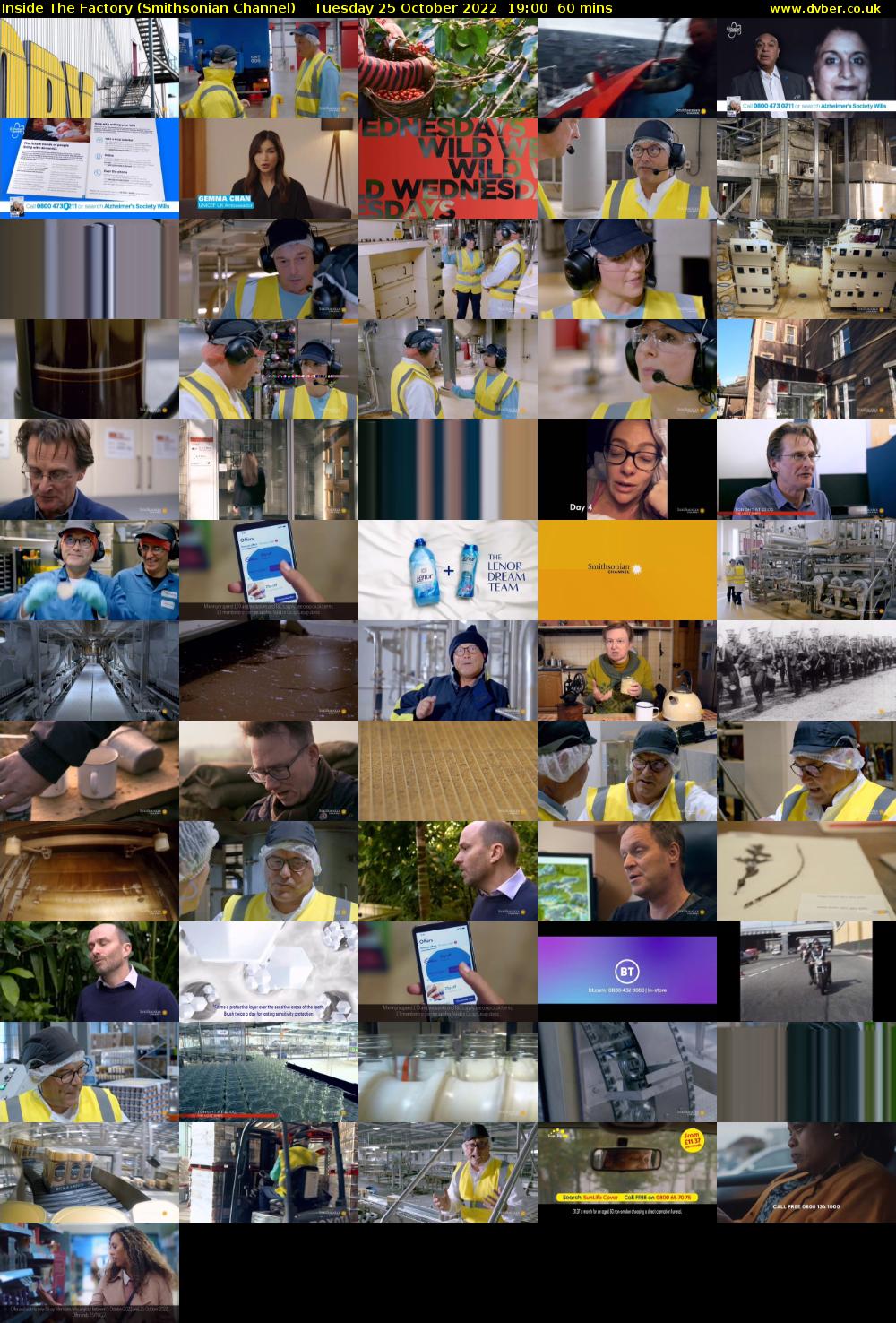 Inside The Factory (Smithsonian Channel) Tuesday 25 October 2022 19:00 - 20:00