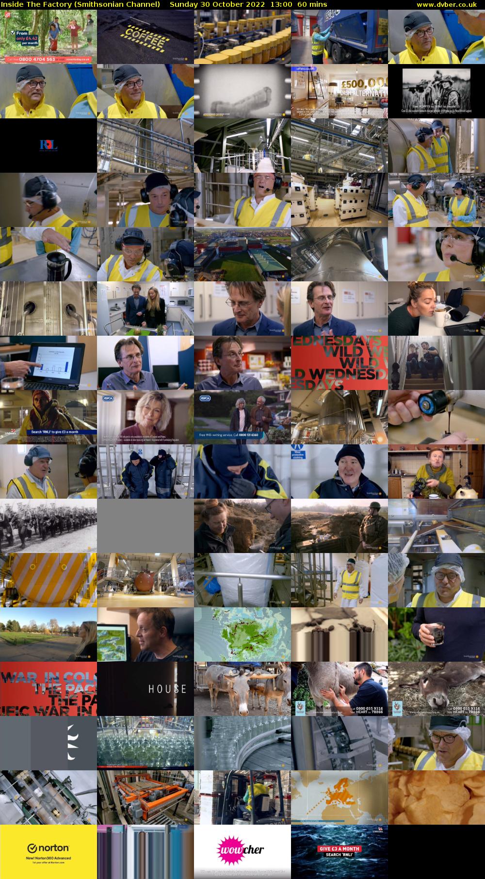 Inside The Factory (Smithsonian Channel) Sunday 30 October 2022 13:00 - 14:00