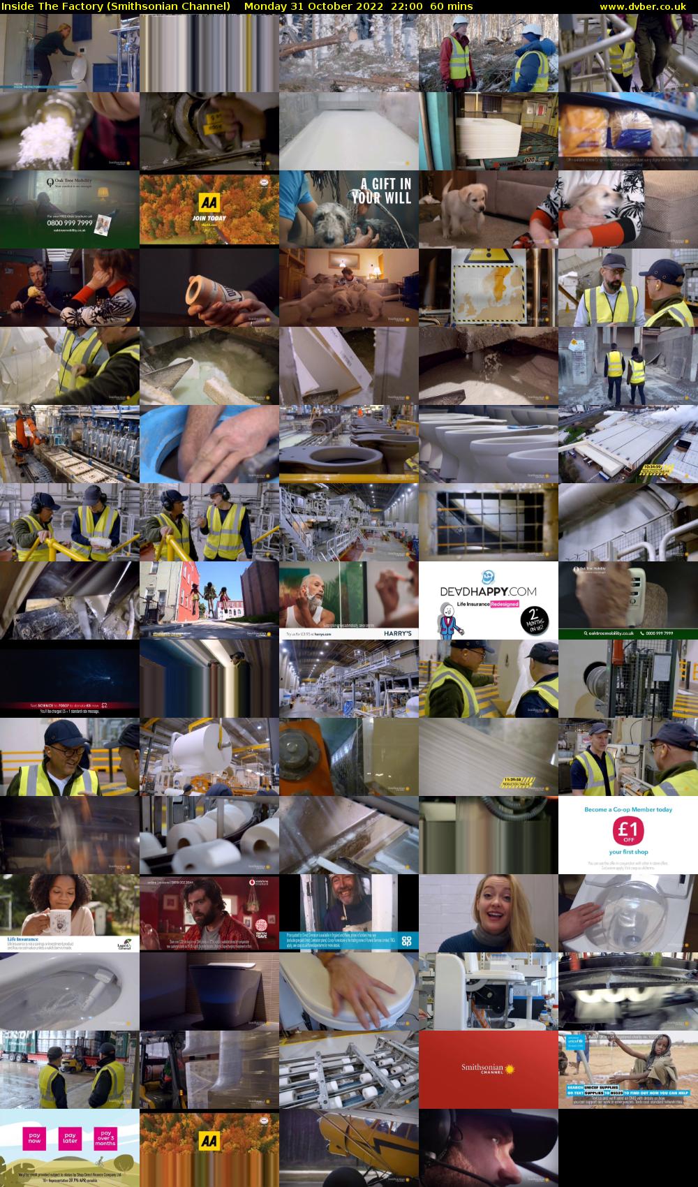 Inside The Factory (Smithsonian Channel) Monday 31 October 2022 22:00 - 23:00
