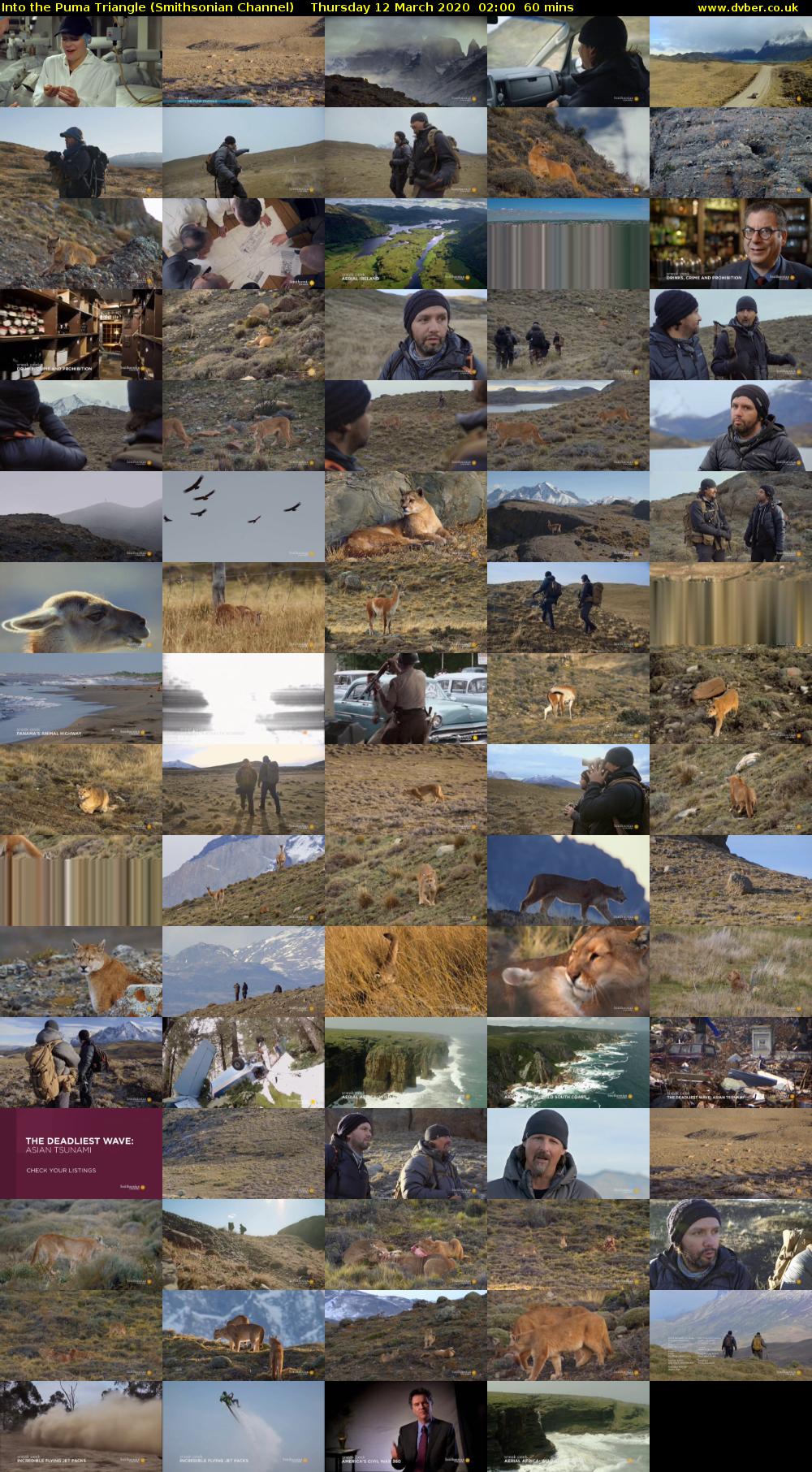 Into the Puma Triangle (Smithsonian Channel) Thursday 12 March 2020 02:00 - 03:00