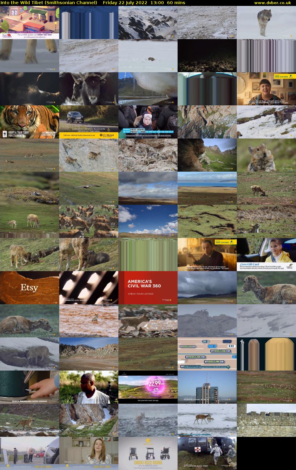 Into the Wild Tibet (Smithsonian Channel) Friday 22 July 2022 13:00 - 14:00