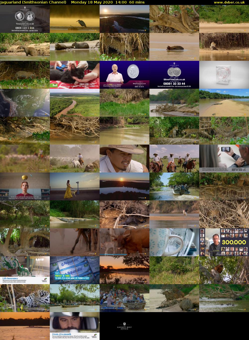 Jaguarland (Smithsonian Channel) Monday 18 May 2020 14:00 - 15:00
