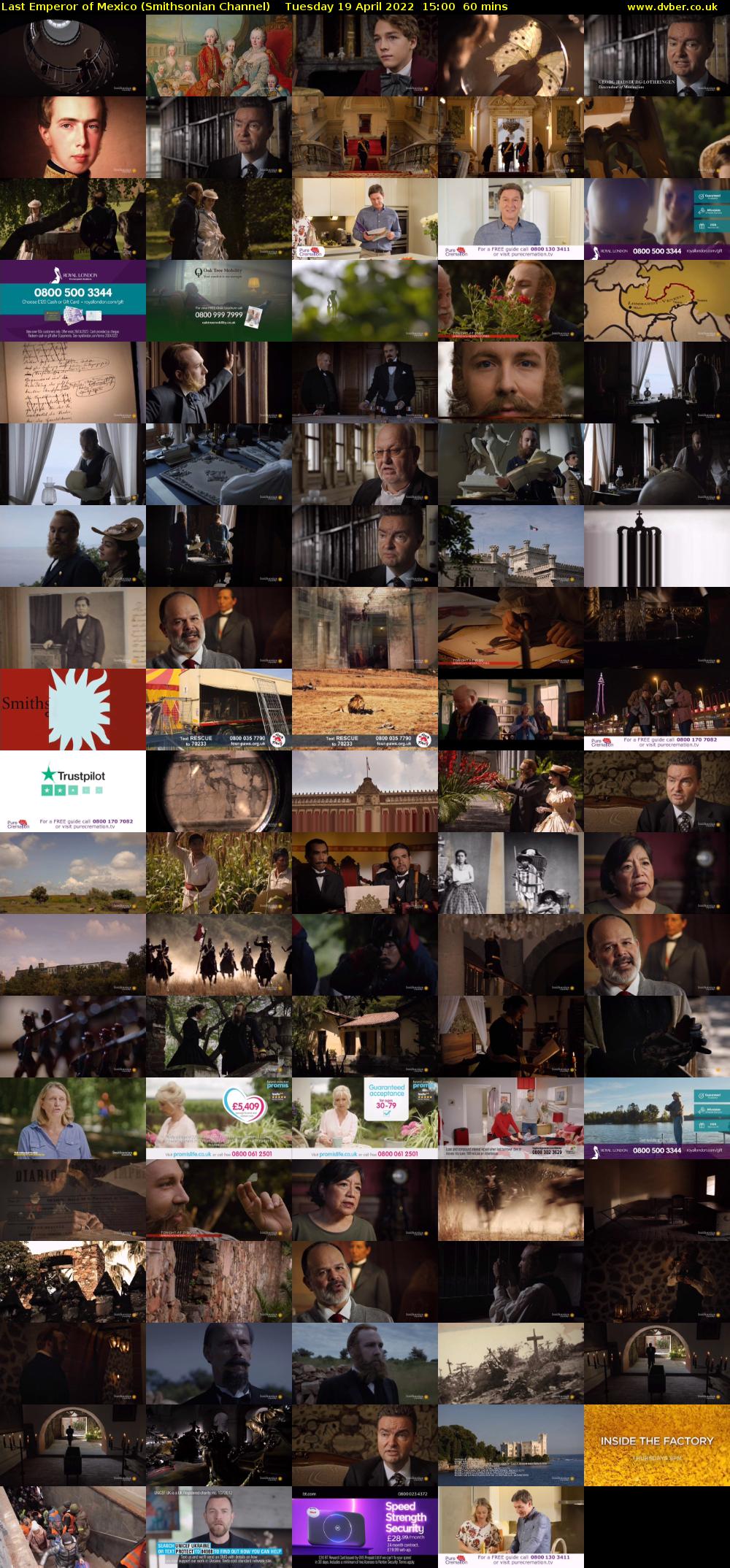 Last Emperor of Mexico (Smithsonian Channel) Tuesday 19 April 2022 15:00 - 16:00