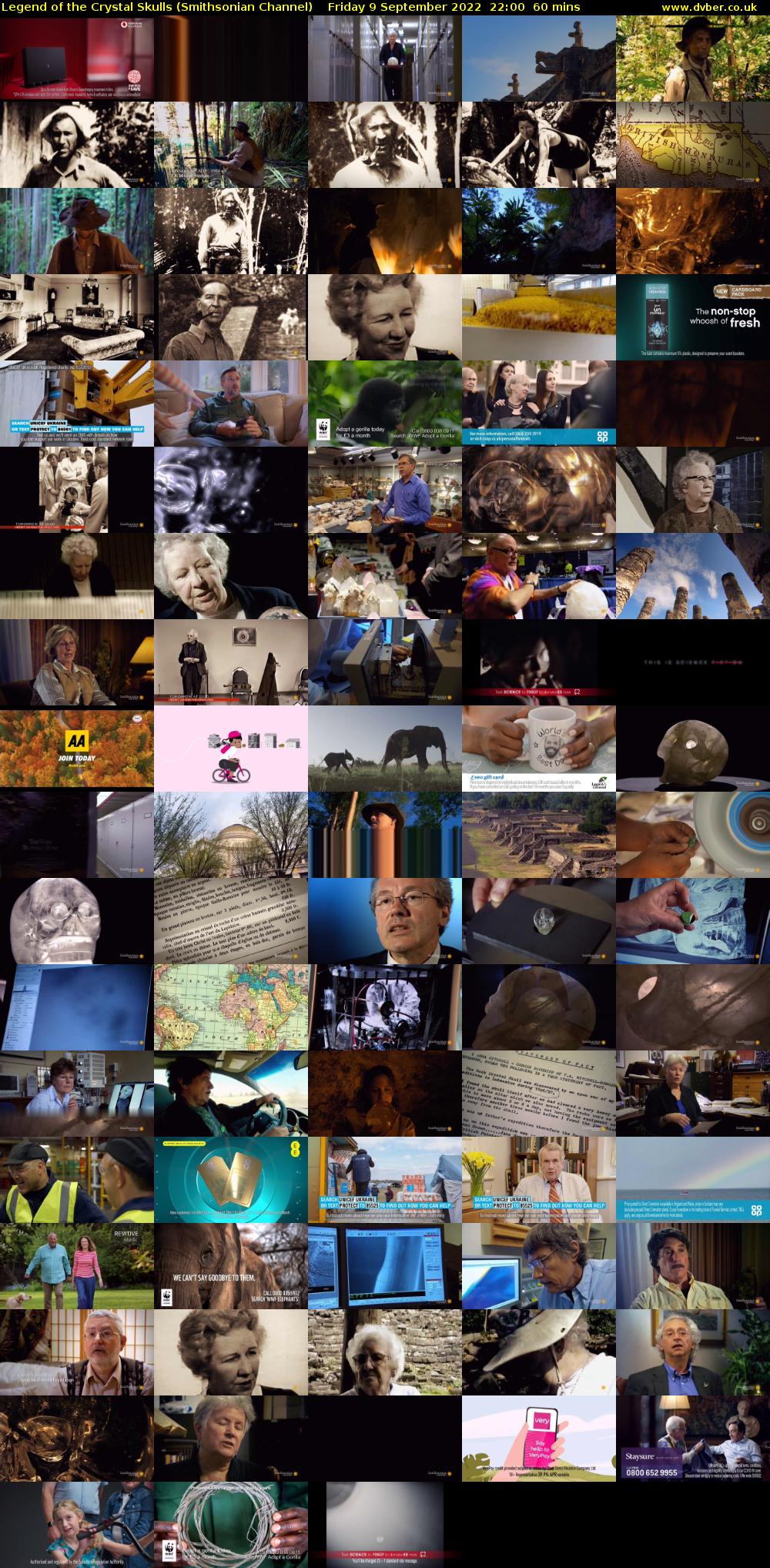 Legend of the Crystal Skulls (Smithsonian Channel) Friday 9 September 2022 22:00 - 23:00