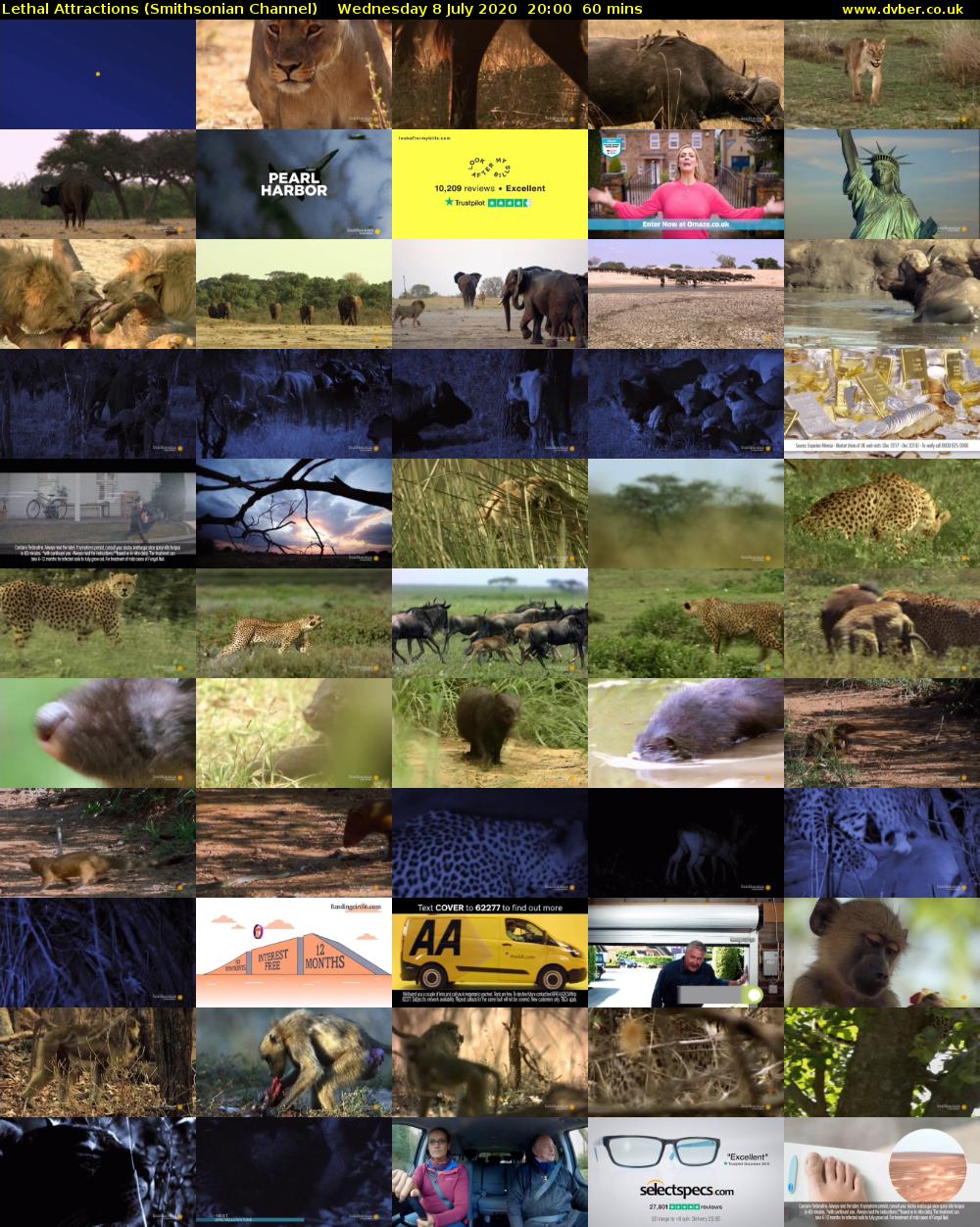 Lethal Attractions (Smithsonian Channel) Wednesday 8 July 2020 20:00 - 21:00