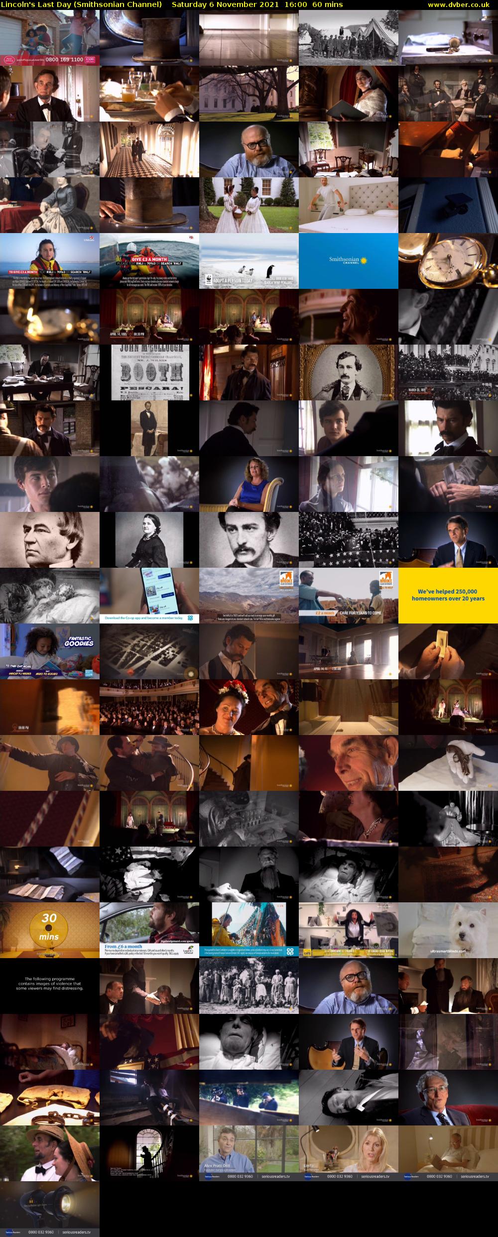 Lincoln's Last Day (Smithsonian Channel) Saturday 6 November 2021 16:00 - 17:00