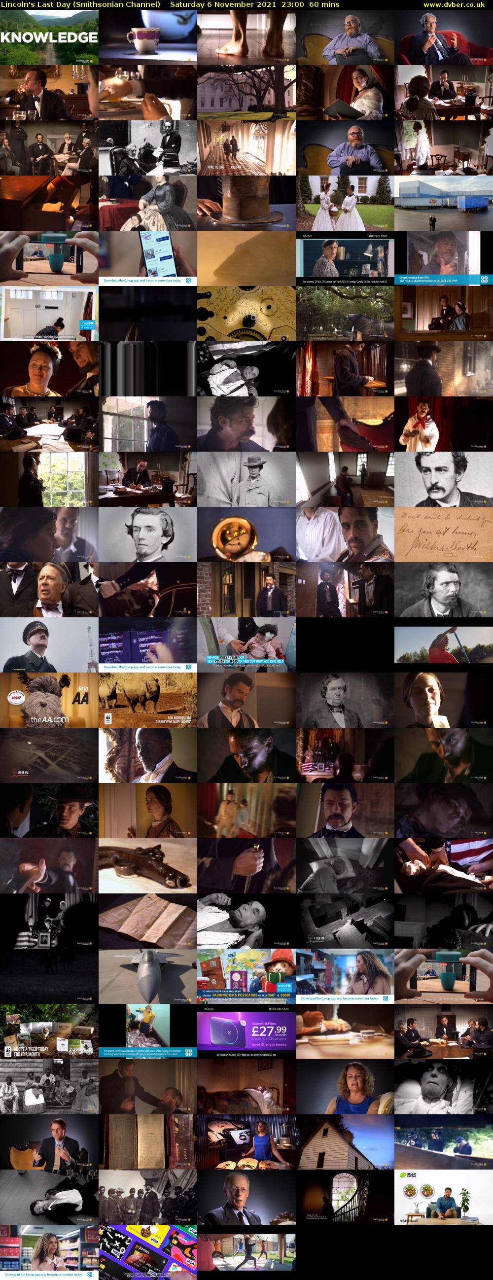 Lincoln's Last Day (Smithsonian Channel) Saturday 6 November 2021 23:00 - 00:00
