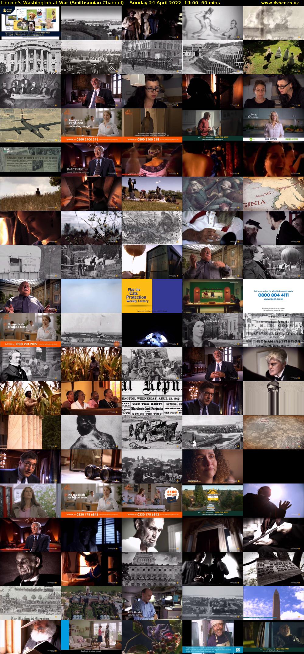 Lincoln's Washington at War (Smithsonian Channel) Sunday 24 April 2022 14:00 - 15:00