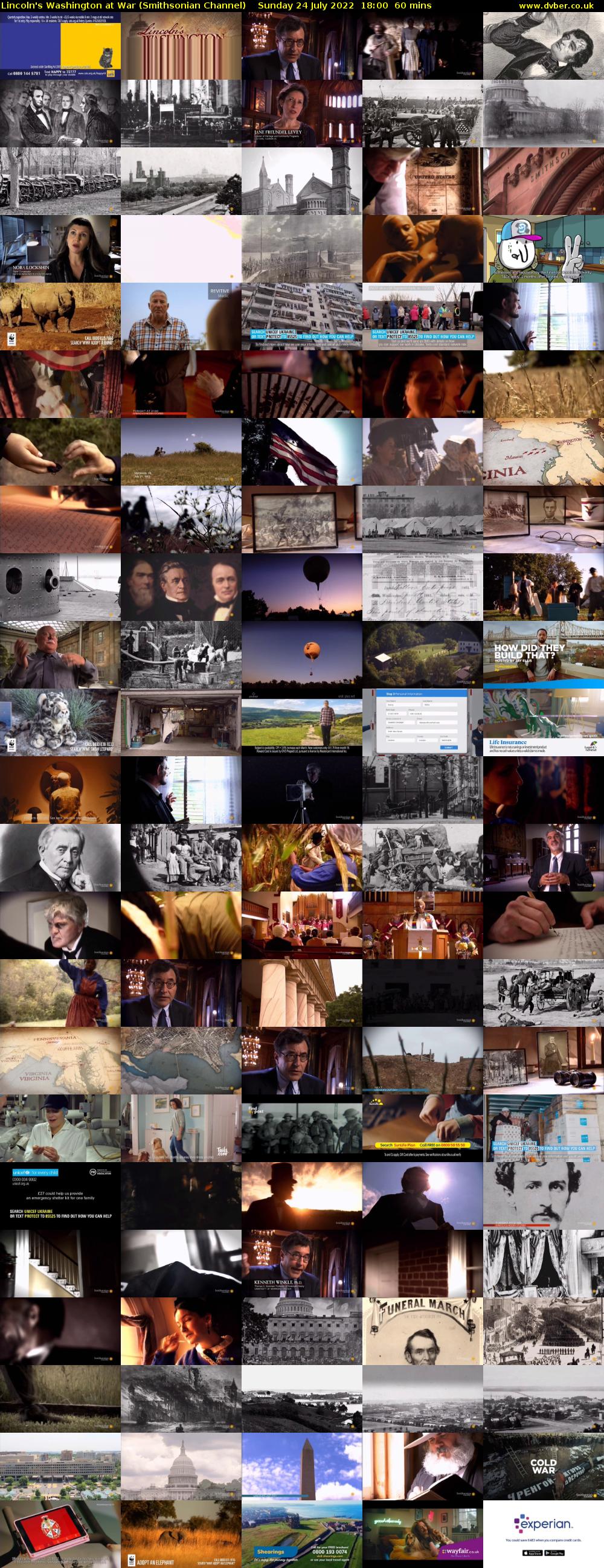 Lincoln's Washington at War (Smithsonian Channel) Sunday 24 July 2022 18:00 - 19:00