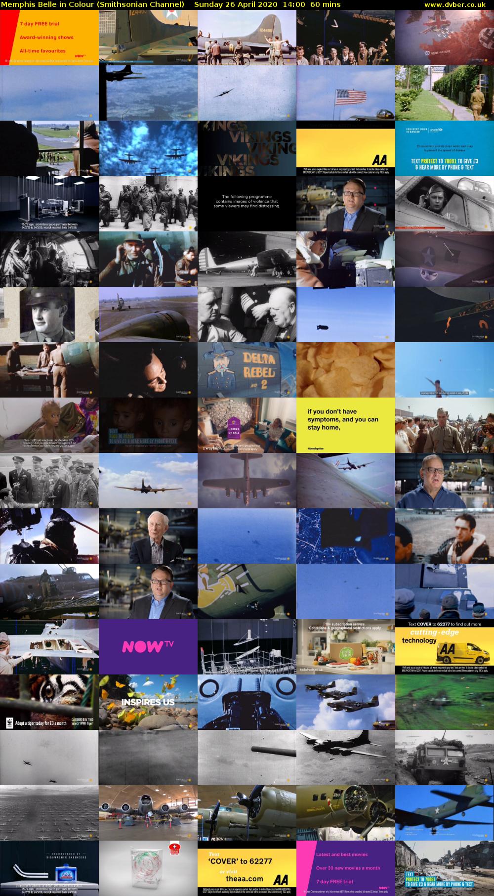 Memphis Belle in Colour (Smithsonian Channel) Sunday 26 April 2020 14:00 - 15:00