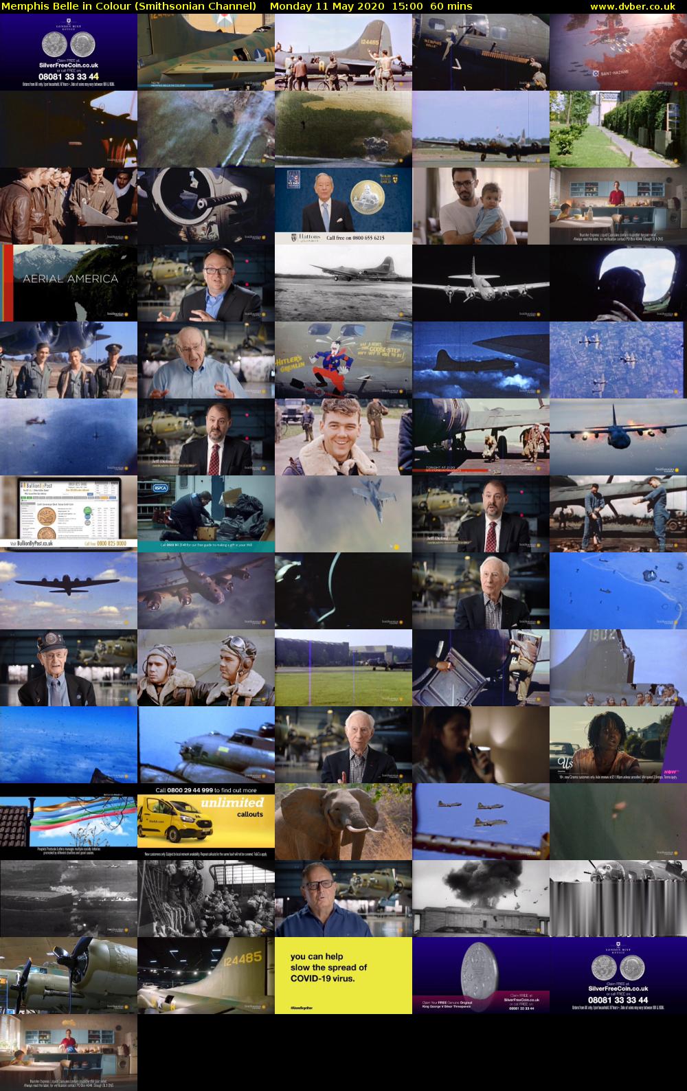 Memphis Belle in Colour (Smithsonian Channel) Monday 11 May 2020 15:00 - 16:00