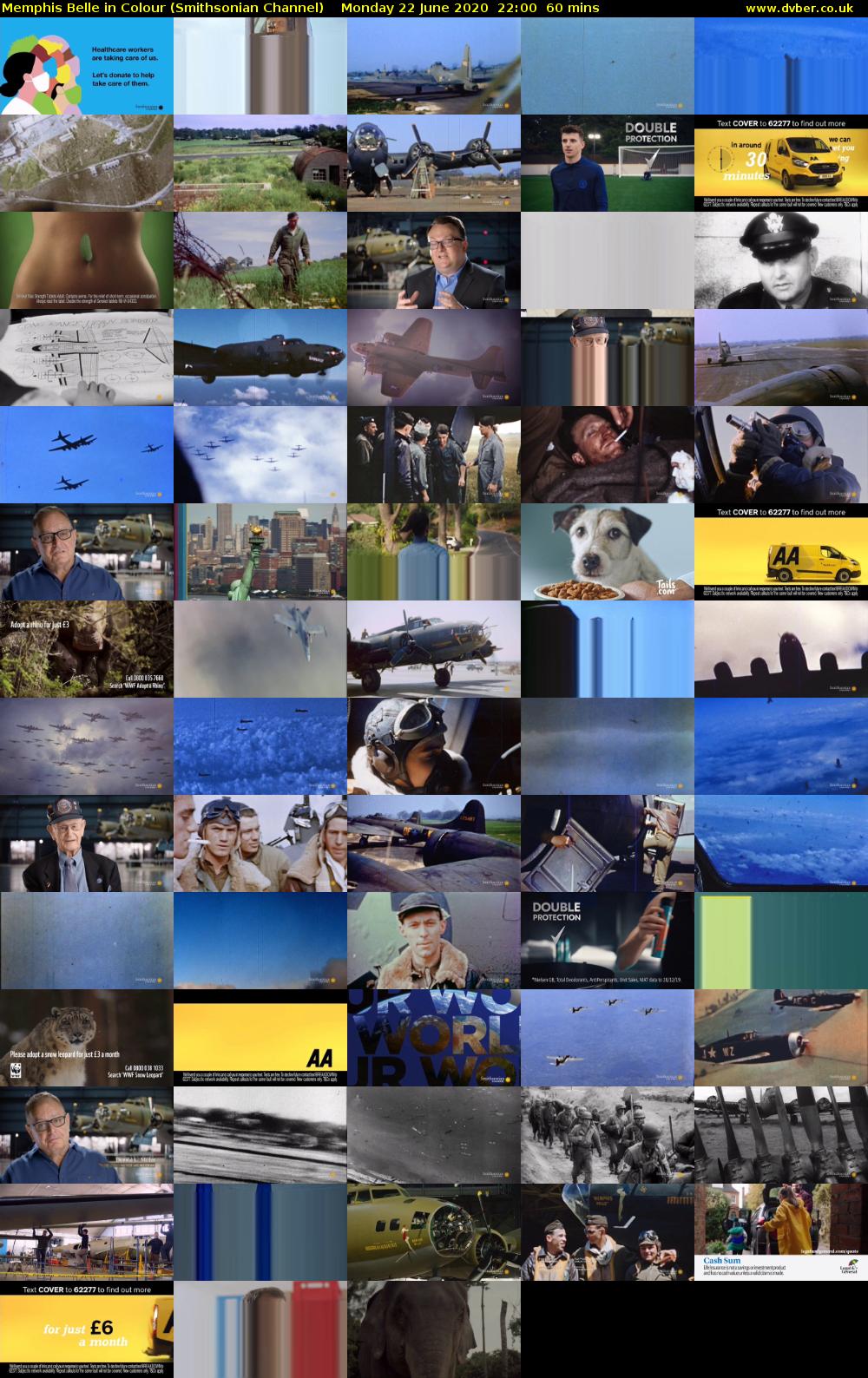 Memphis Belle in Colour (Smithsonian Channel) Monday 22 June 2020 22:00 - 23:00