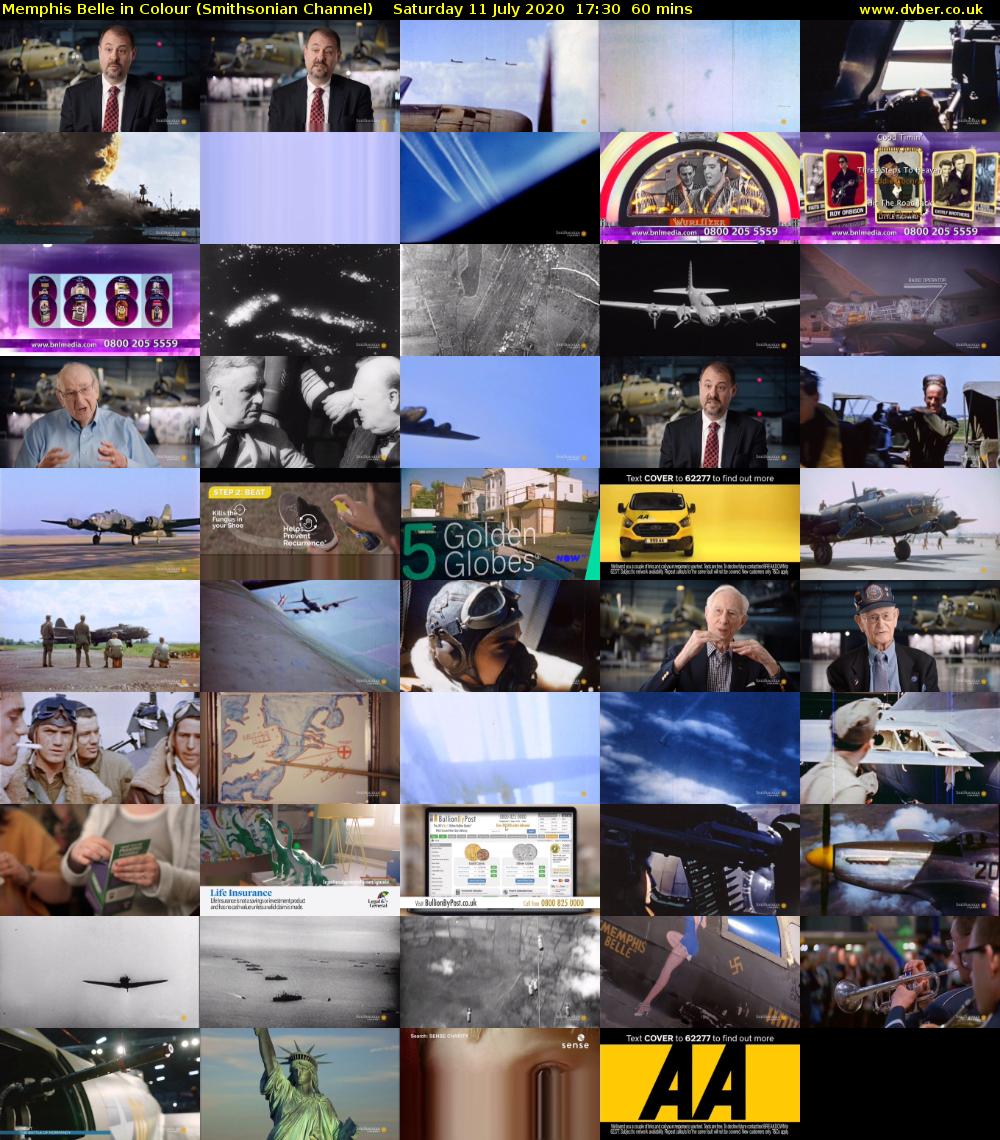 Memphis Belle in Colour (Smithsonian Channel) Saturday 11 July 2020 17:30 - 18:30