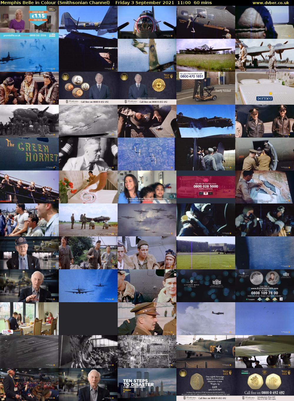 Memphis Belle in Colour (Smithsonian Channel) Friday 3 September 2021 12:00 - 13:00