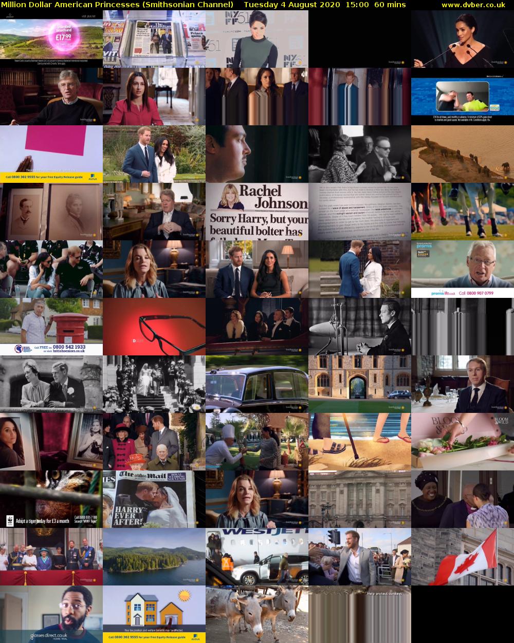 Million Dollar American Princesses (Smithsonian Channel) Tuesday 4 August 2020 15:00 - 16:00
