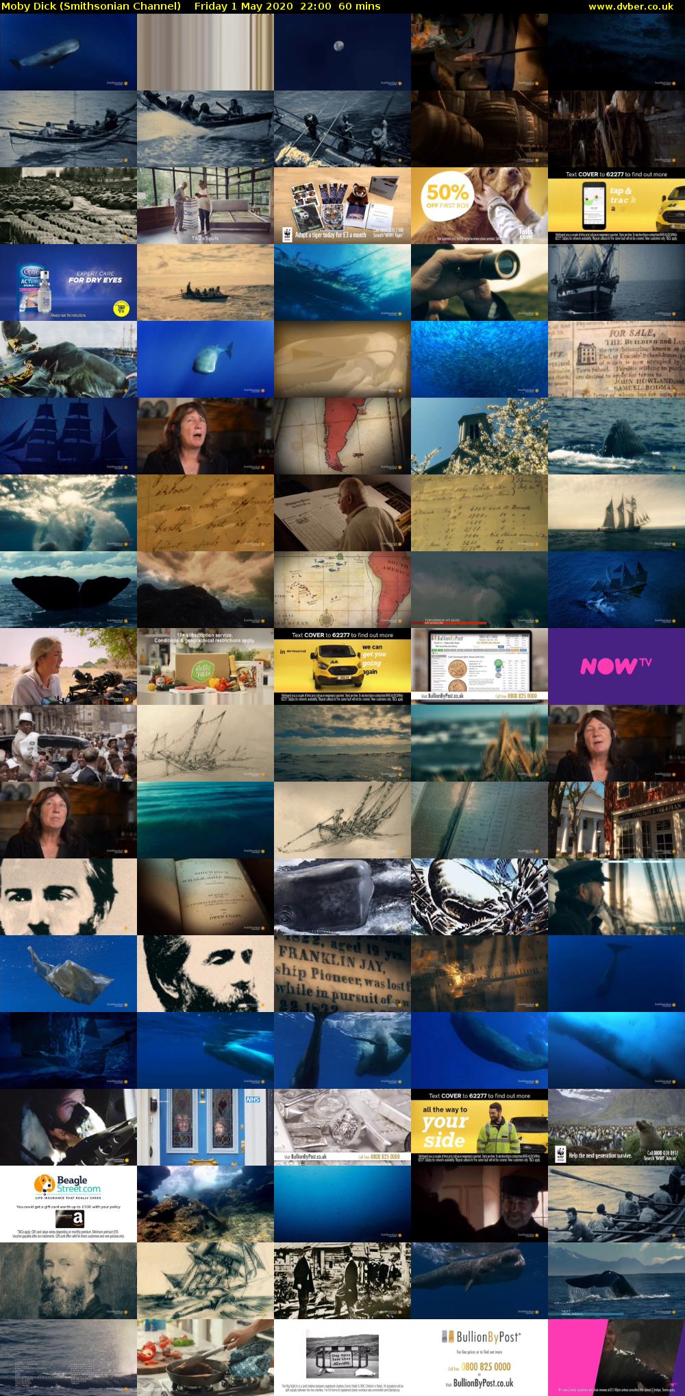 Moby Dick (Smithsonian Channel) Friday 1 May 2020 22:00 - 23:00