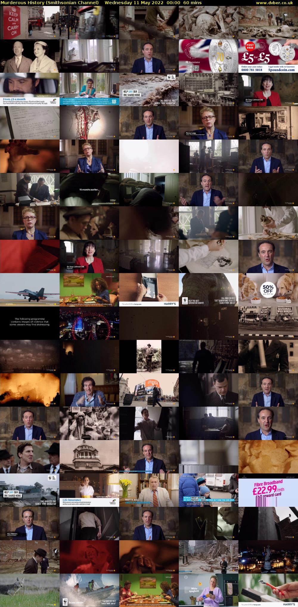 Murderous History (Smithsonian Channel) Wednesday 11 May 2022 00:00 - 01:00