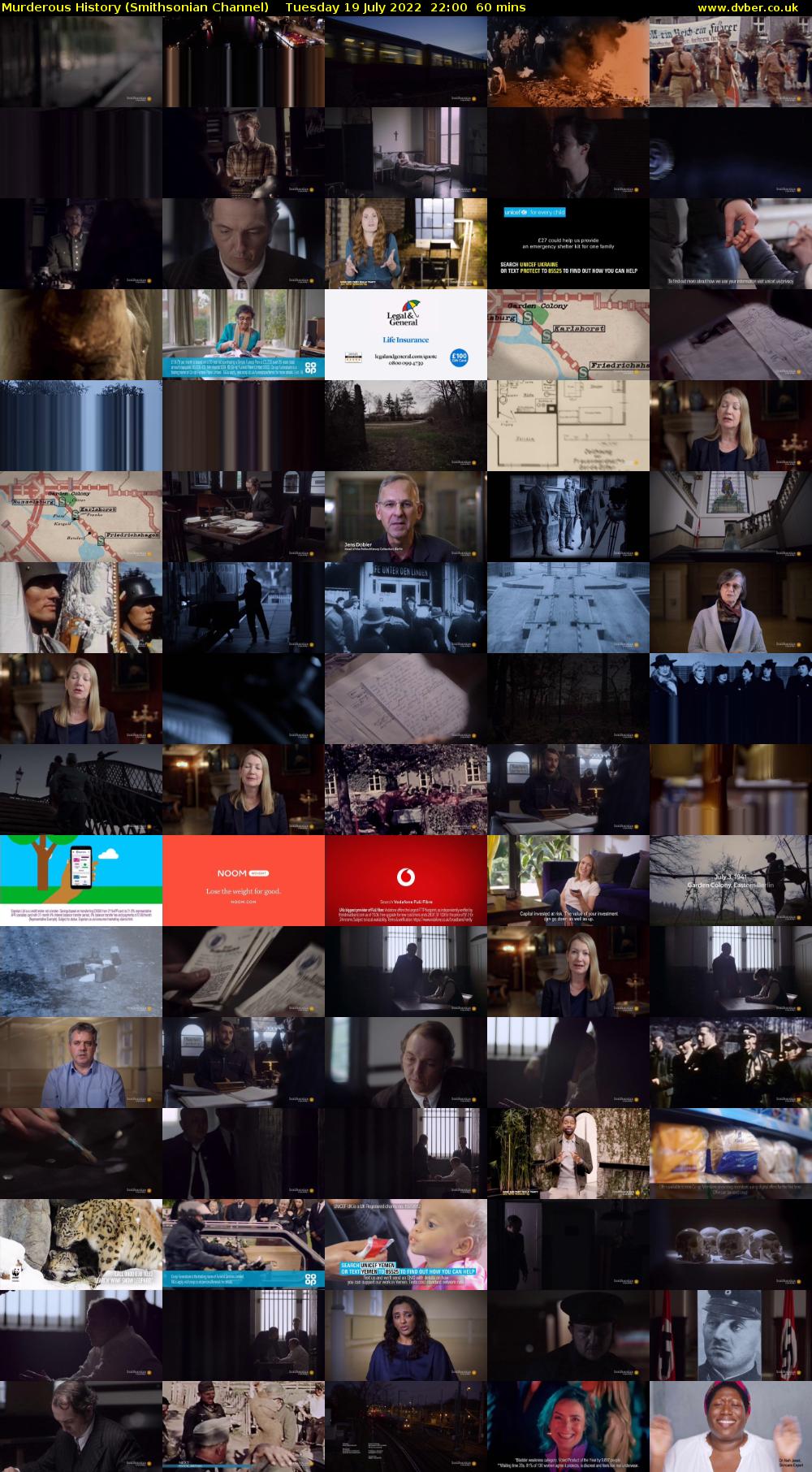 Murderous History (Smithsonian Channel) Tuesday 19 July 2022 22:00 - 23:00