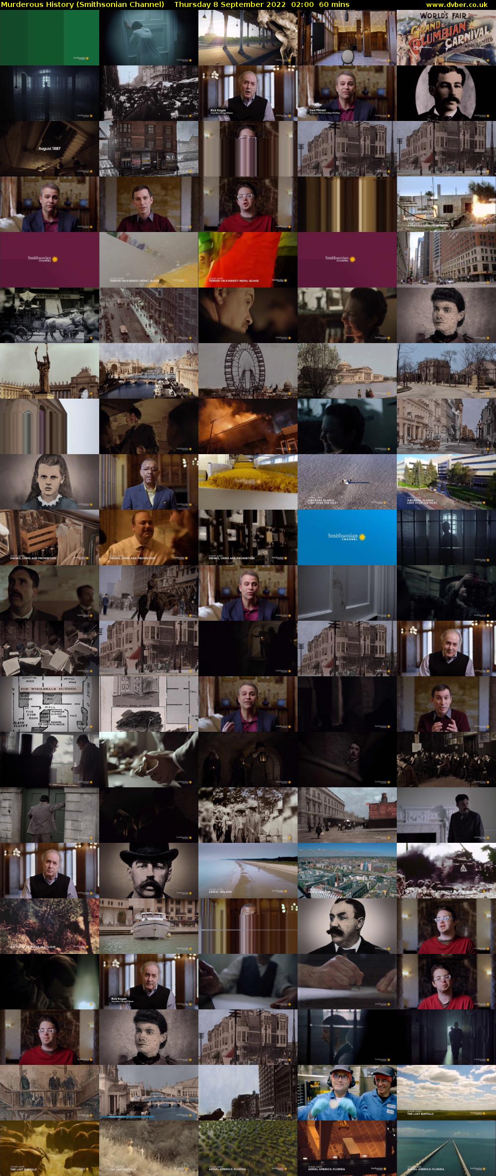 Murderous History (Smithsonian Channel) Thursday 8 September 2022 02:00 - 03:00