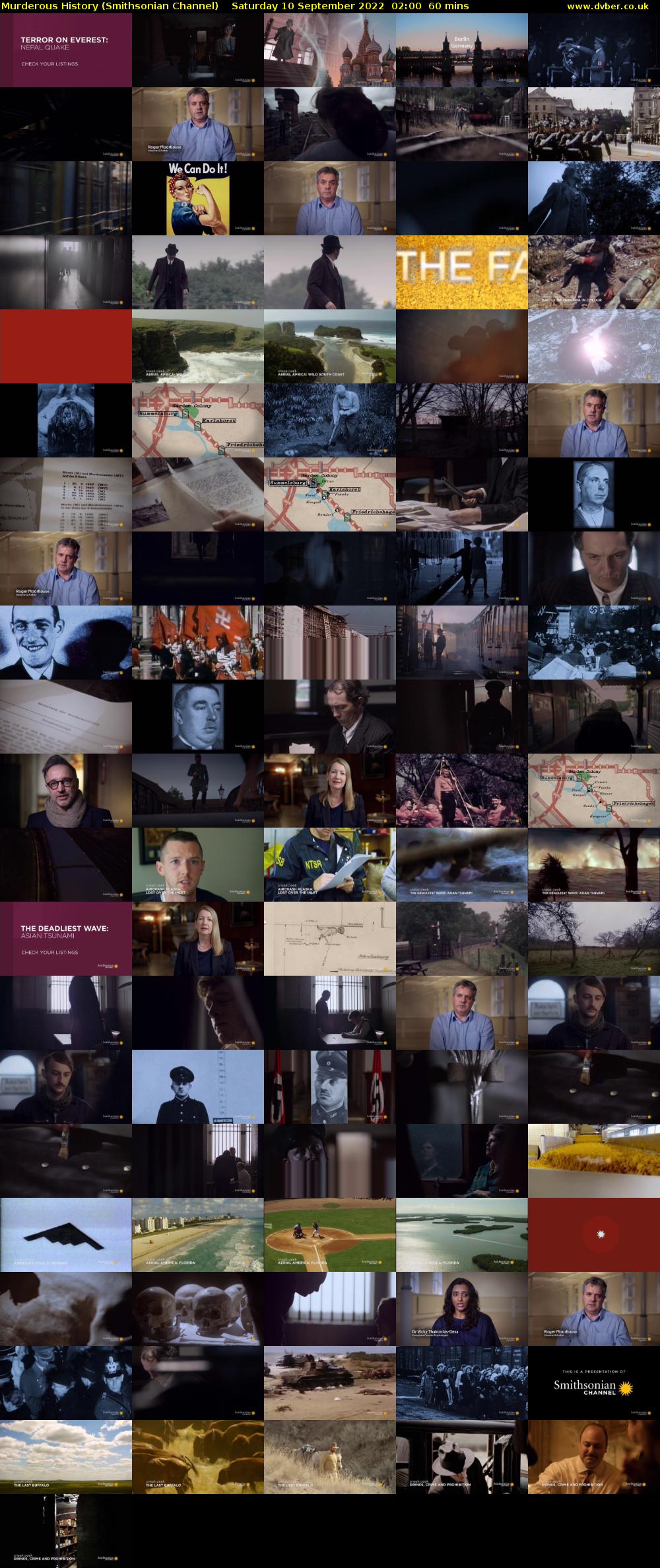 Murderous History (Smithsonian Channel) Saturday 10 September 2022 02:00 - 03:00