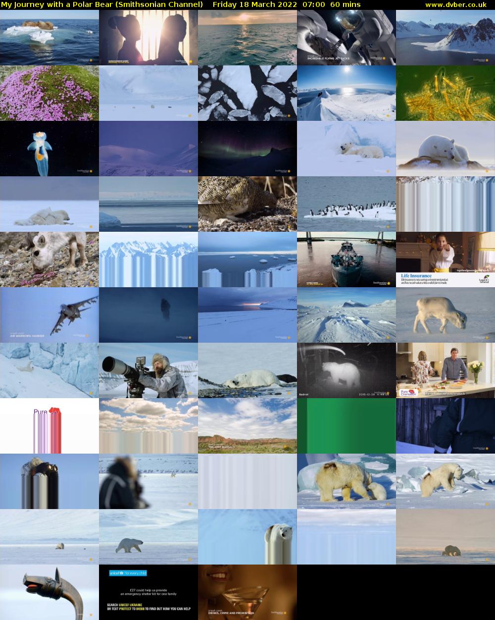 My Journey with a Polar Bear (Smithsonian Channel) Friday 18 March 2022 07:00 - 08:00