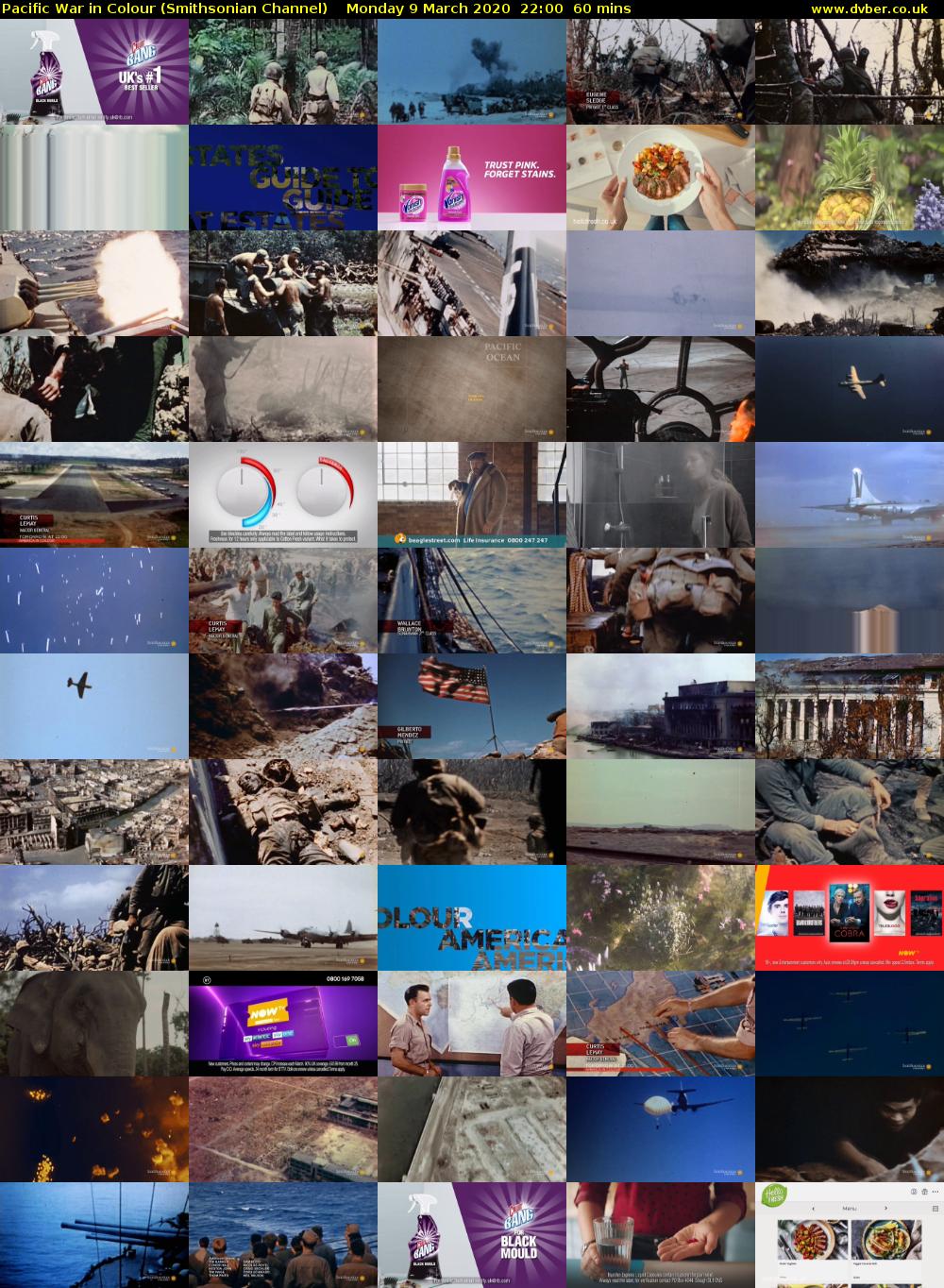 Pacific War in Colour (Smithsonian Channel) Monday 9 March 2020 22:00 - 23:00