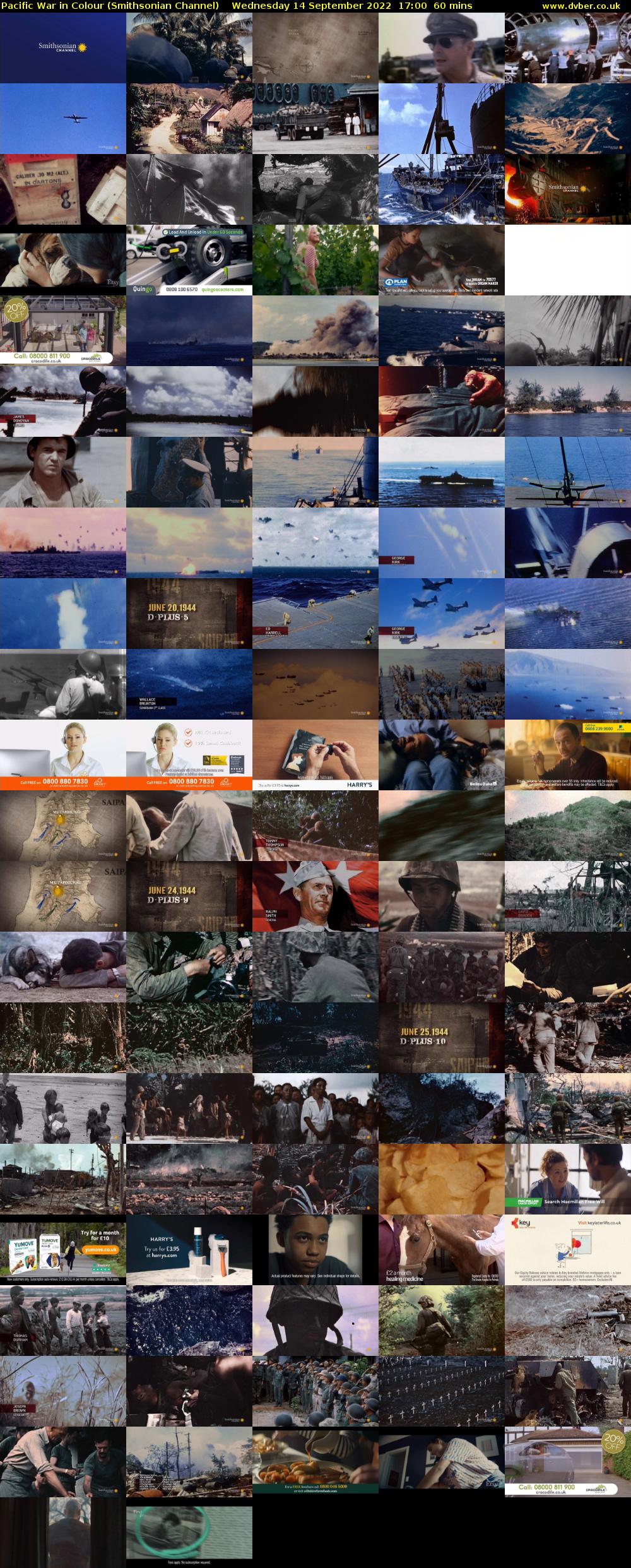 Pacific War in Colour (Smithsonian Channel) Wednesday 14 September 2022 17:00 - 18:00