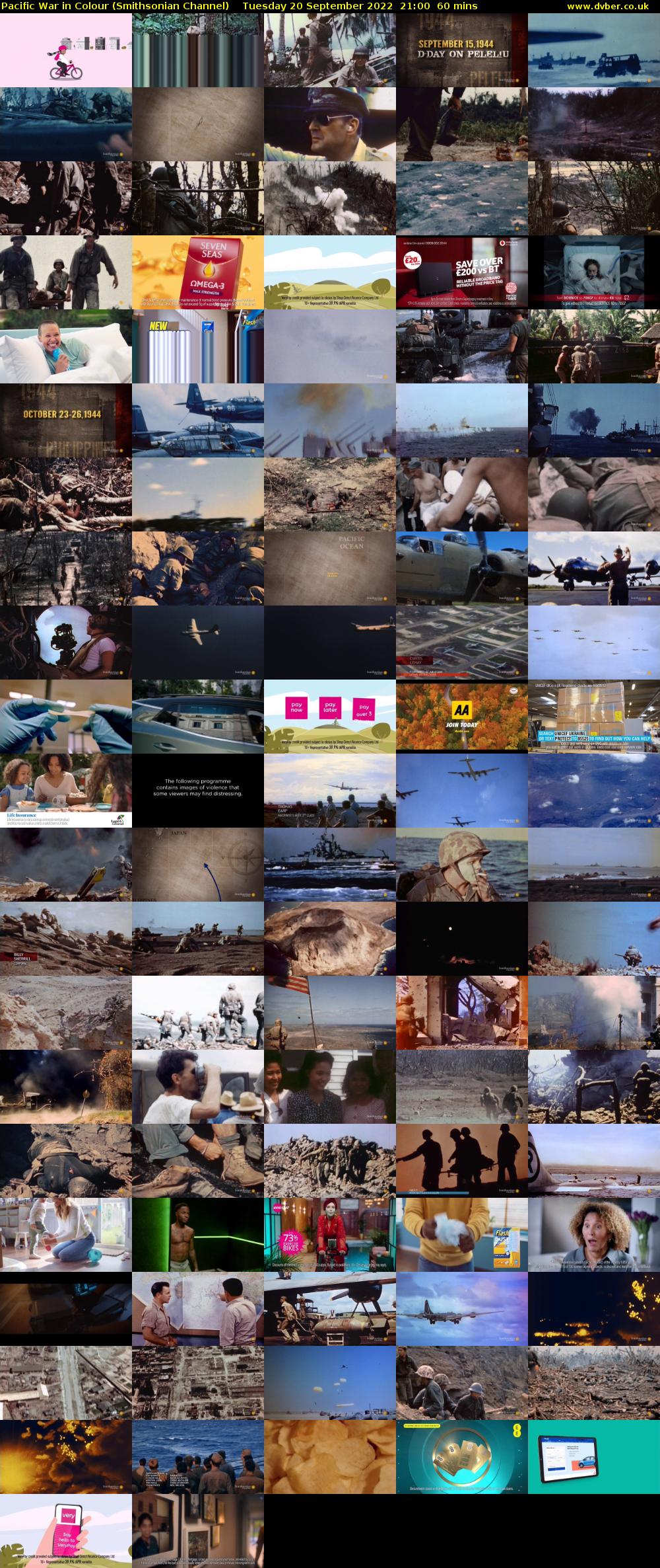 Pacific War in Colour (Smithsonian Channel) Tuesday 20 September 2022 21:00 - 22:00
