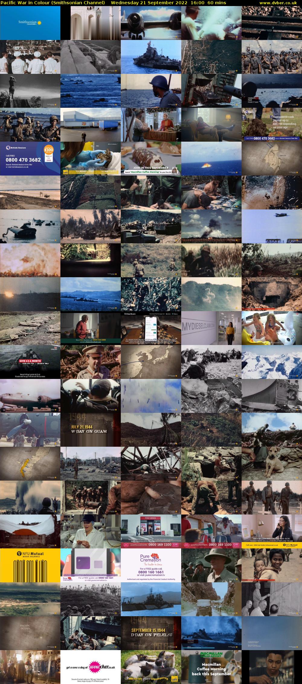Pacific War in Colour (Smithsonian Channel) Wednesday 21 September 2022 16:00 - 17:00