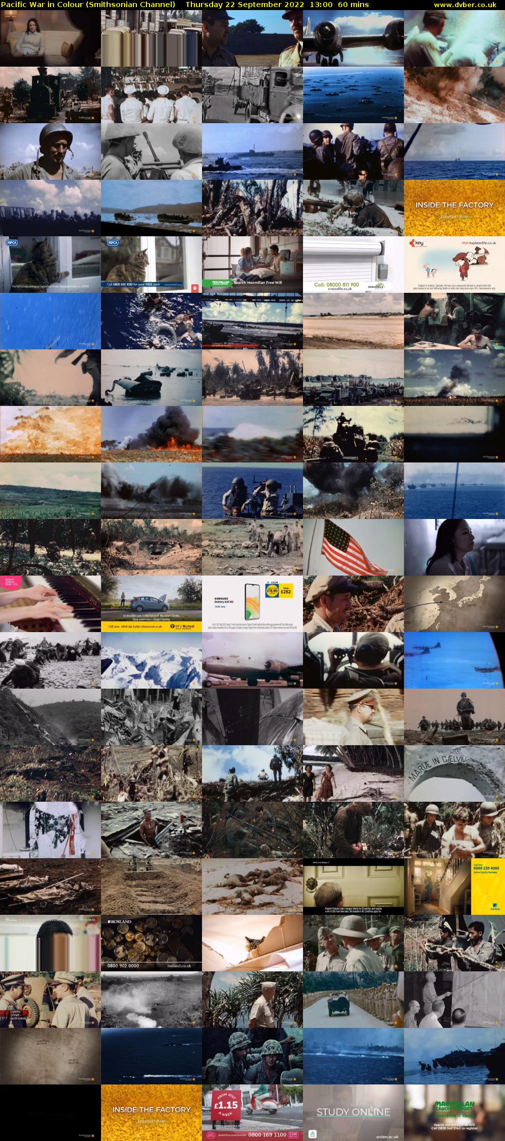 Pacific War in Colour (Smithsonian Channel) Thursday 22 September 2022 13:00 - 14:00